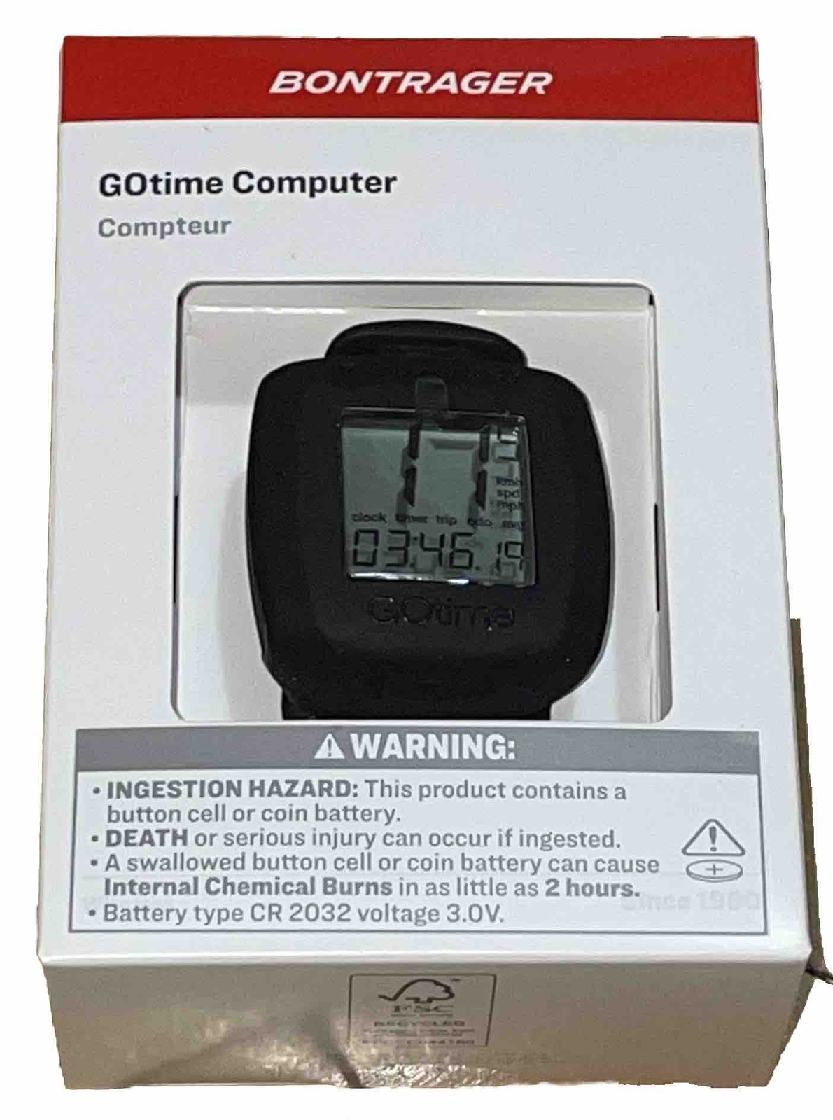 SEALED Trek Bontrager Gotime Wireless Bicycle Computer 425309 Includes Battery