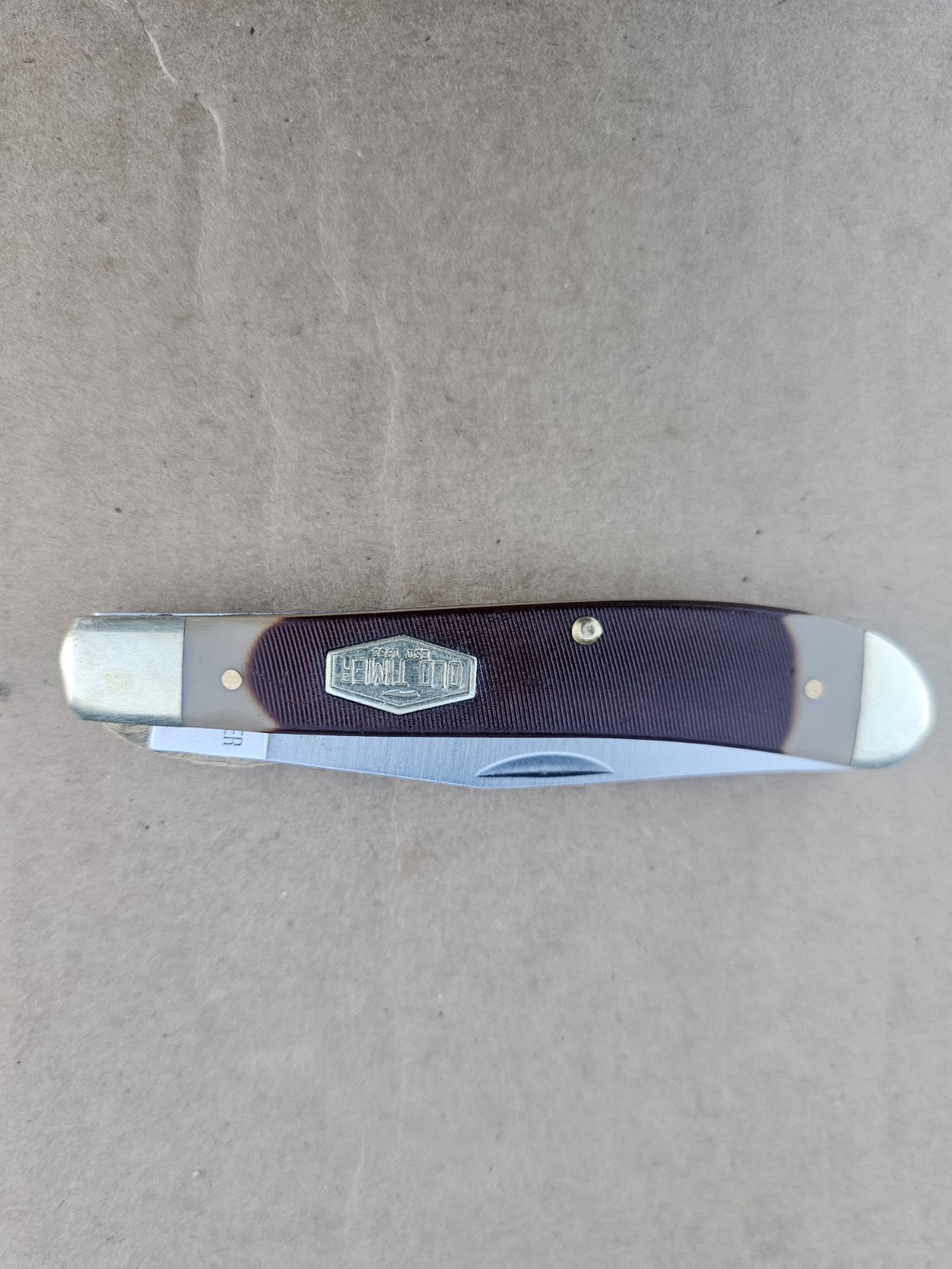 Vintage Schrade USA Old Timer 194OT Liner Lock Trapper Pocket Knife 1940T