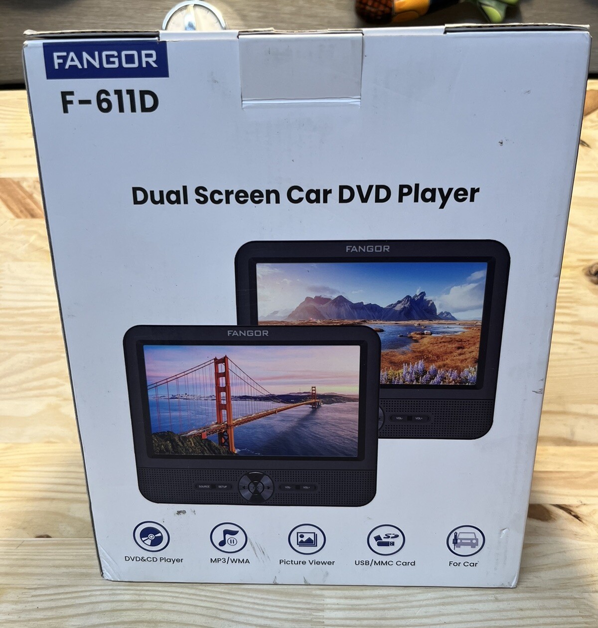 7.5” Dual Screen Car DVD Player F-611D 7.5” Dual Screen Car DVD Player F-611D