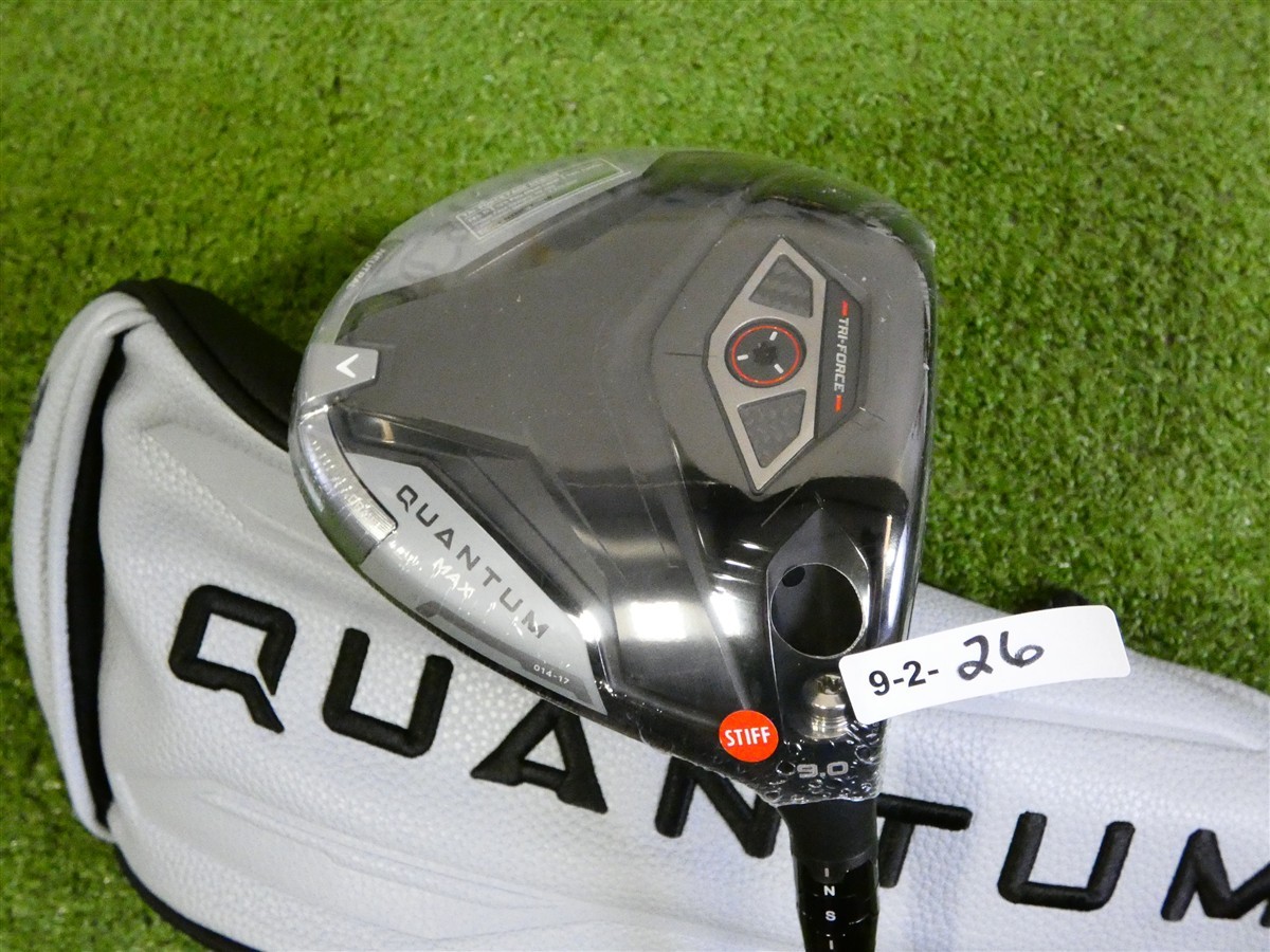 Callaway 2026 Quantum Max 9.0* Driver Denali Frost Silver 50g 6.0 Stiff w HC New Callaway 2026 Quantum Max 9.0* Driver Denali Frost Silver 50g 6.0 Stiff w HC New