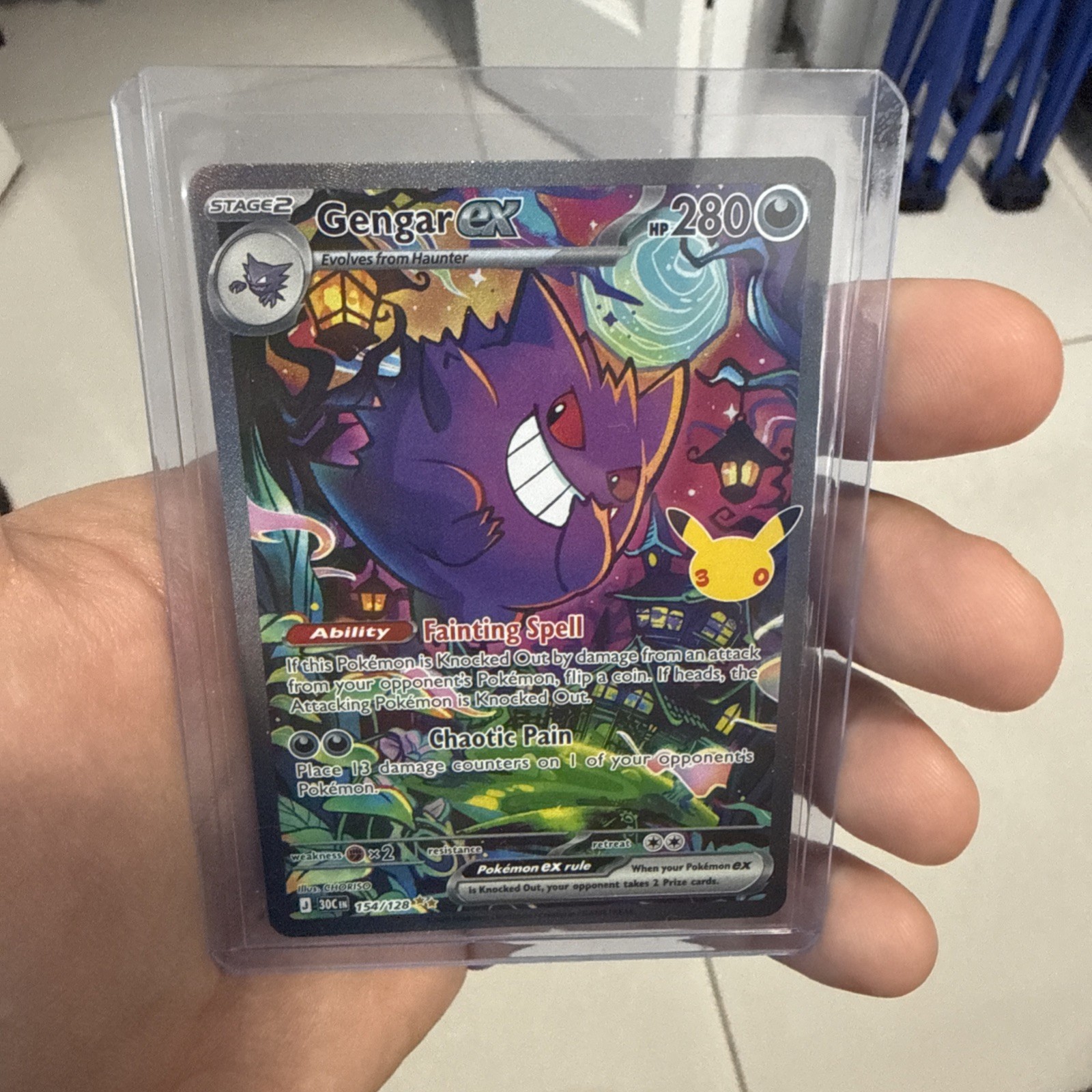 Gengar ex 154/128 30th Celebration SIR English NM