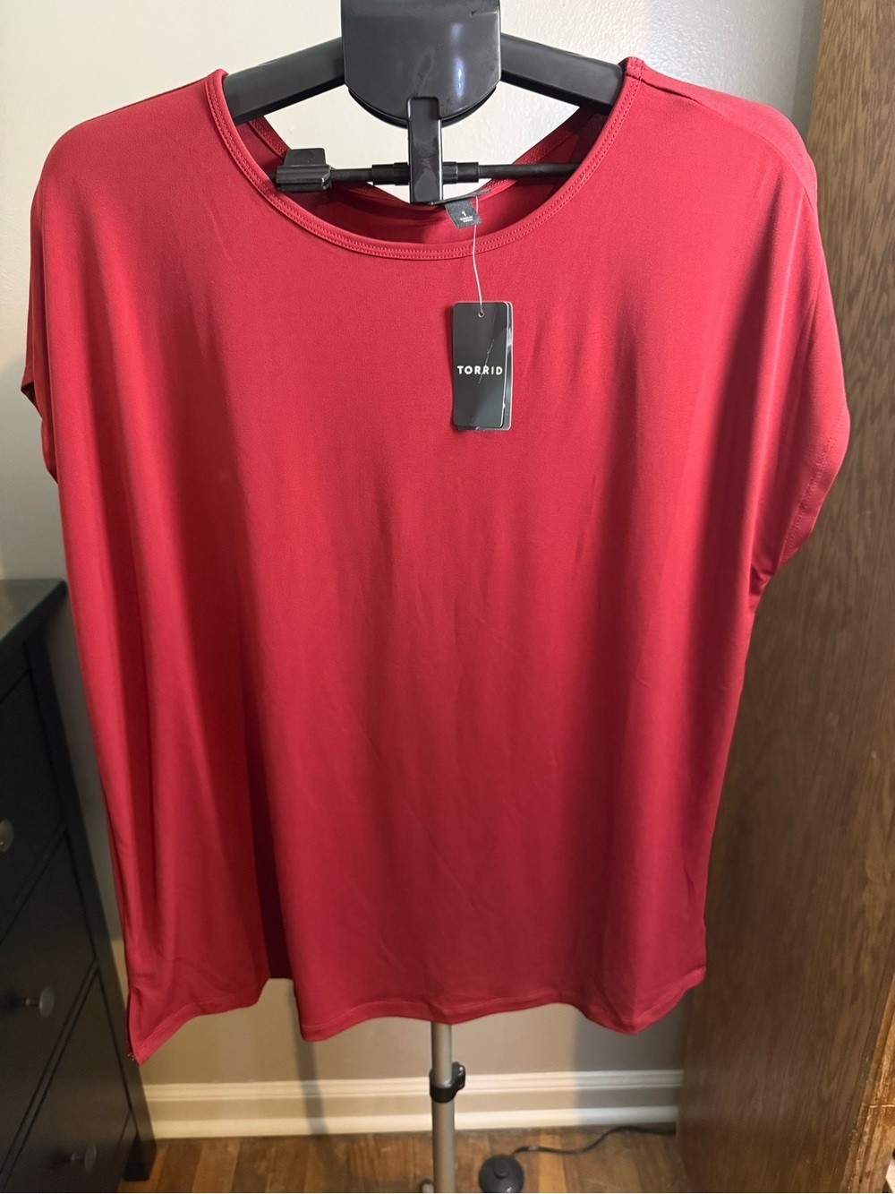 Torrid Studio Knit Red Dolman Sleeve Top Size 1X NWT Boat Neck Torrid Studio Knit Red Dolman Sleeve Top Size 1X NWT Boat Neck
