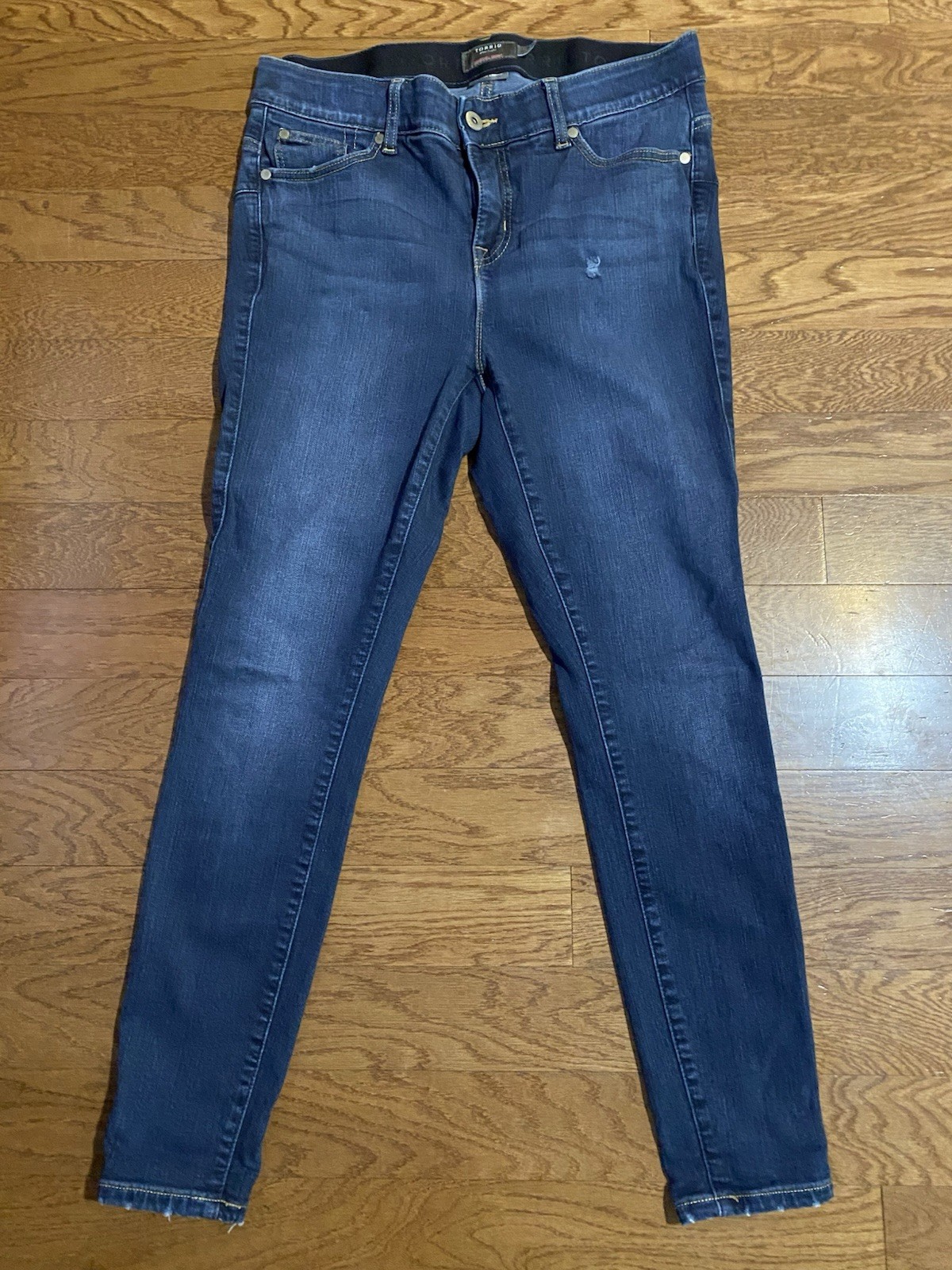 Torrid Bombshell Skinny Jeans Womens 14 Blue High Rise Stretch Denim