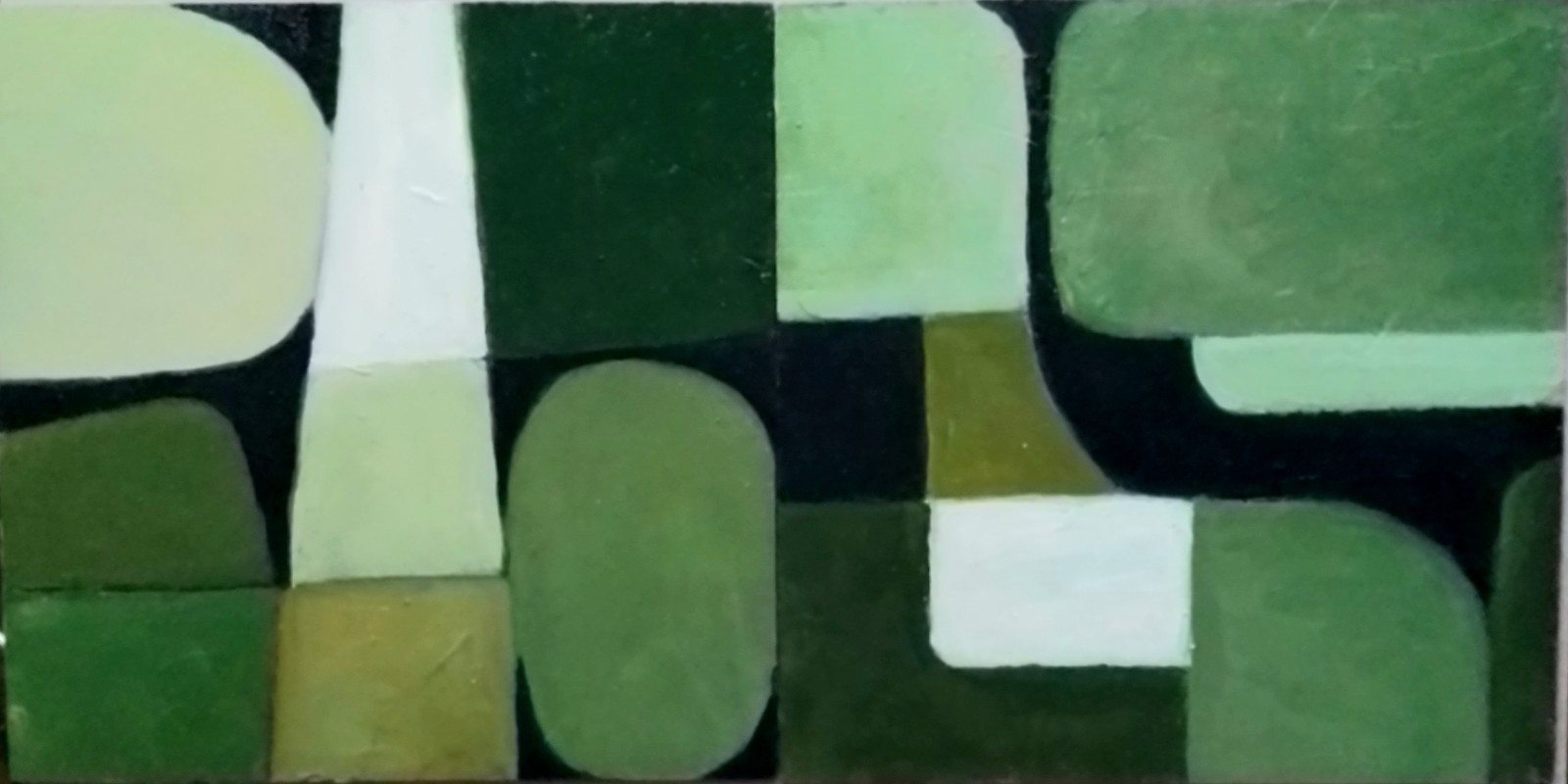 Set of Two Green Abstract Oil Painting Original Art from Ukraine Set of Two Green Abstract Oil Painting Original Art from Ukraine