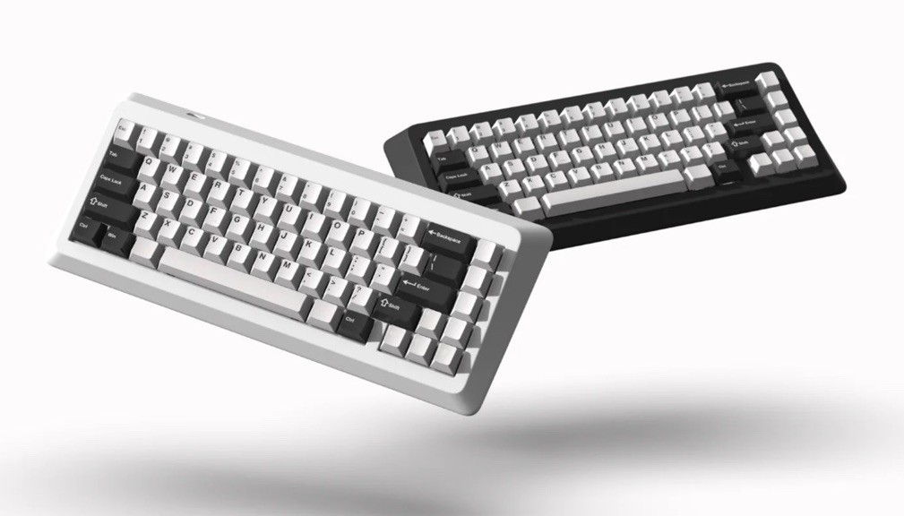 Titan 65 Aluminum/Brass Mechanical Keyboard Kit - White/Brass NO KEYCAPS/SWITCH