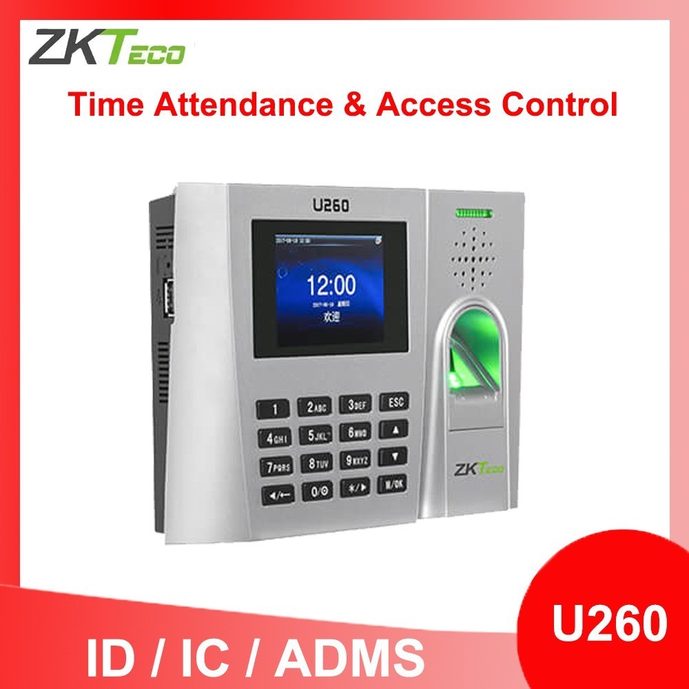ZKTeco U260 TCP/IP ID/IC/ADMS USB Fingerprint Time Clock Time Attendance System