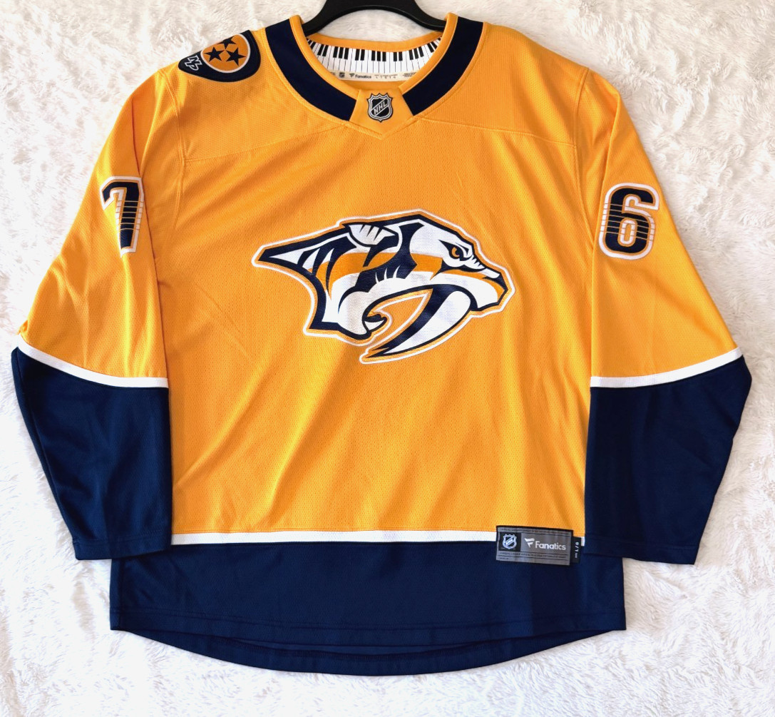 P.K. Subban Nashville Predators Fanatics Branded Jersey Mens Large Gold #76