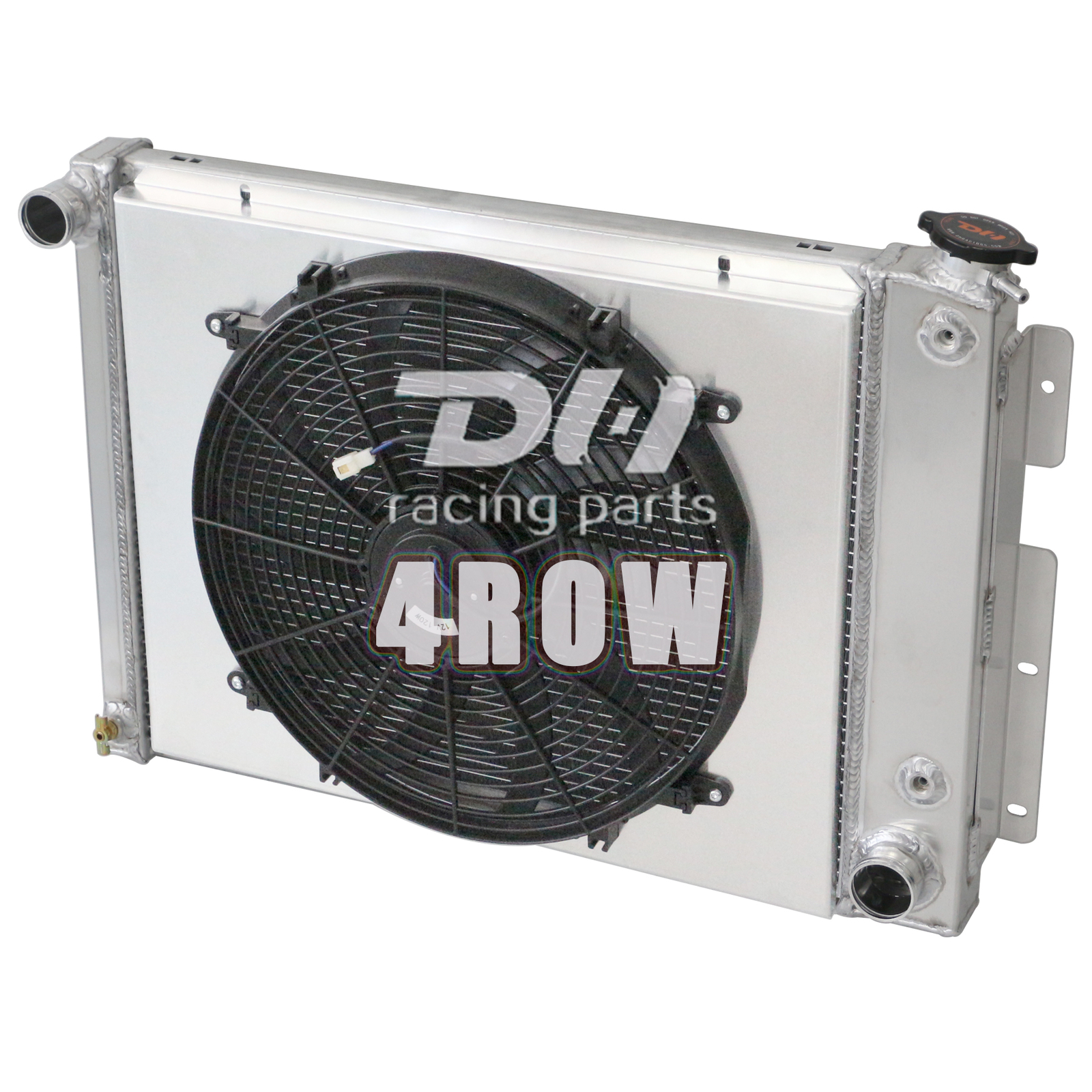 For 67-69 Chevrolet Camaro/Pontiac Firebird Small Block 4Row Radiator&Shroud&Fan