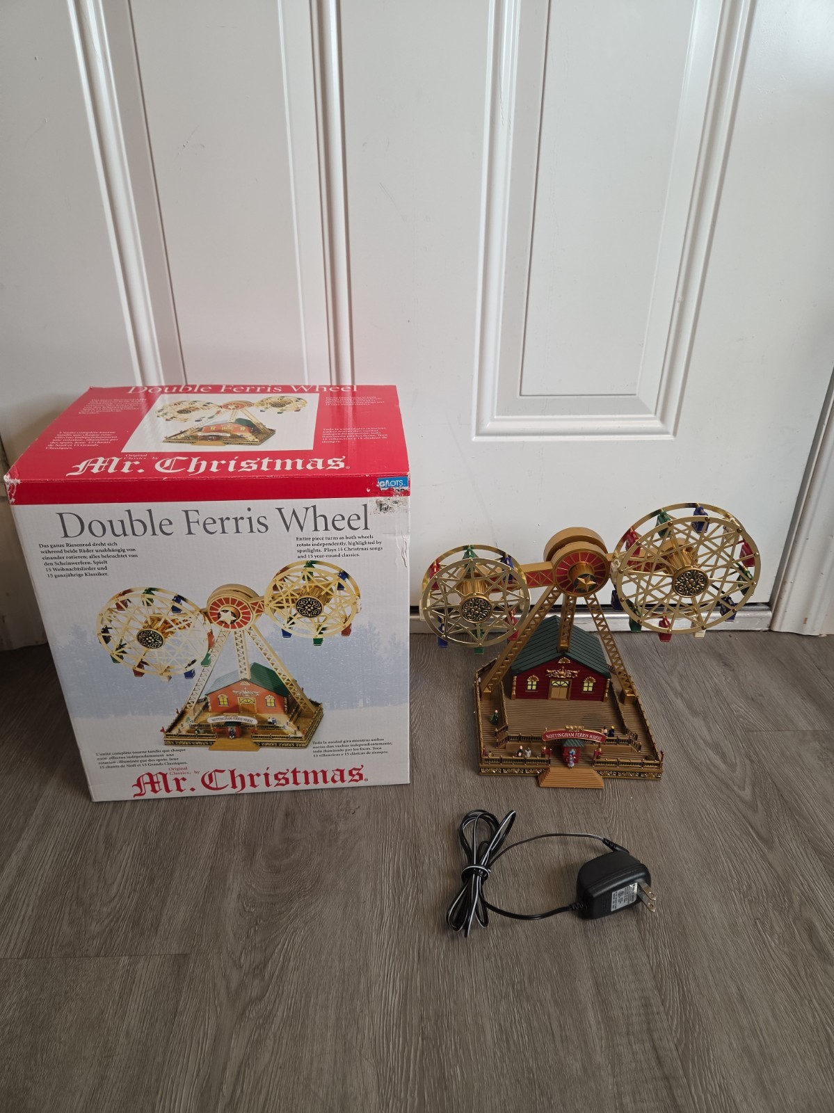 Vintage Mr. Christmas  Double Ferris Wheel Animated Musical Lighted Rare Working