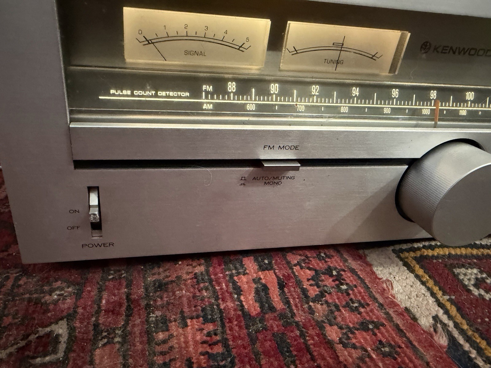 Vintage Kenwood KT-615 AM FM Stereo Pulse Count Tuner Tested Read Please Vintage Kenwood KT-615 AM FM Stereo Pulse Count Tuner Tested Read Please
