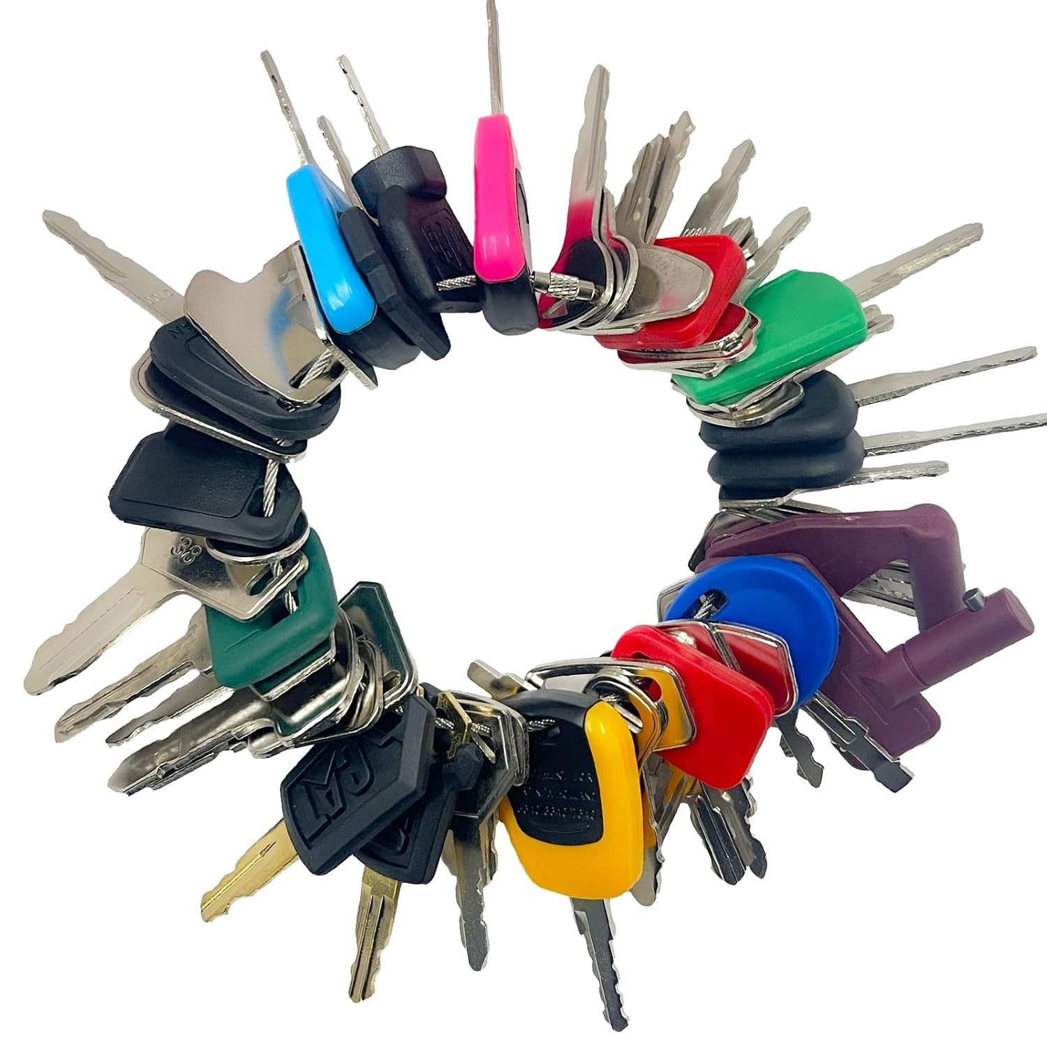Set 50 Llaves Maquinaria Pesada Encendido Master para Construcción y Excavadoras