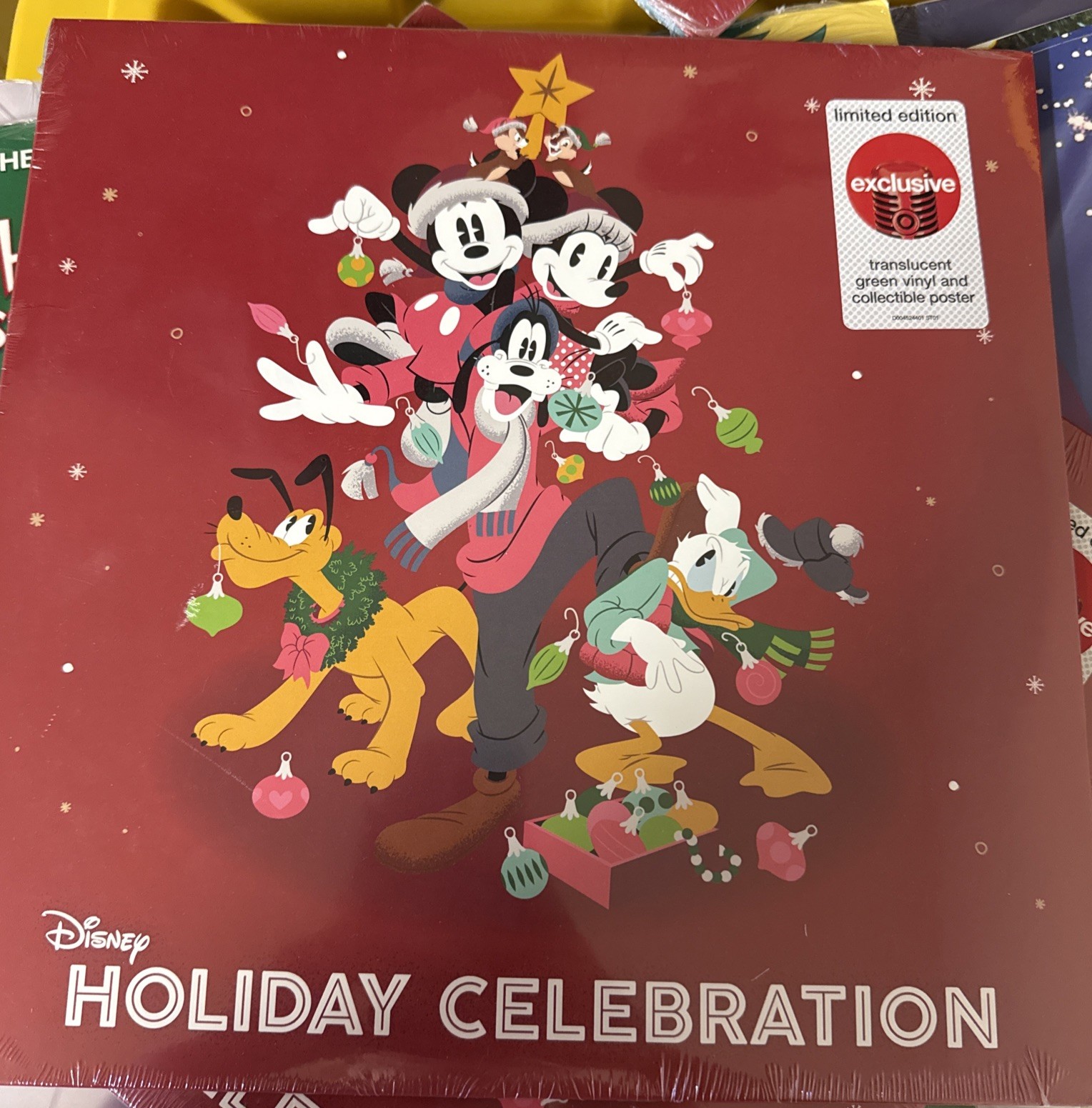 Disney's Holiday Celebration - Vinyl LP Record - Green & Collectible Poster NEW Disney's Holiday Celebration - Vinyl LP Record - Green & Collectible Poster NEW
