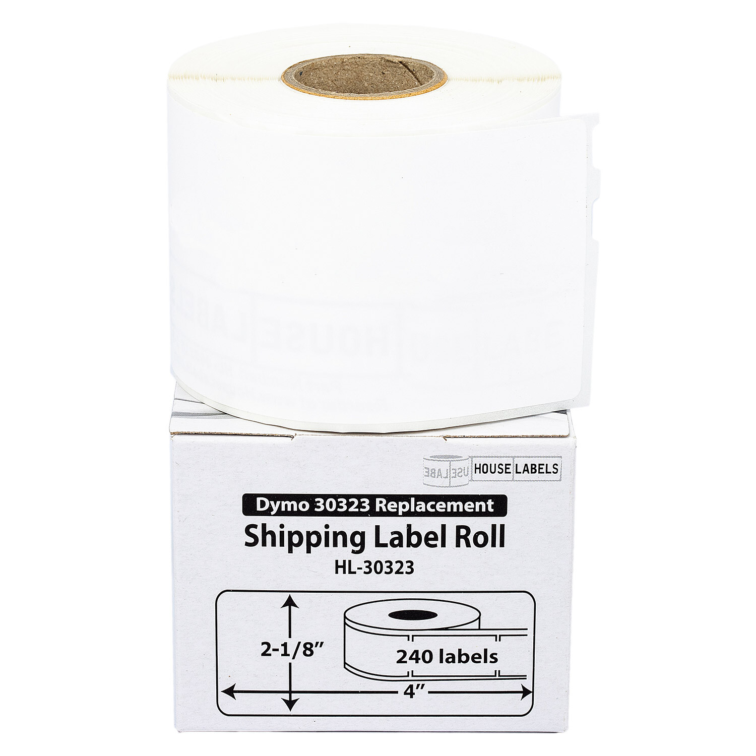 DYMO LW 30323-S POLYPROPYLENE WATERPROOF Labels - (50) Rolls - 2-1/8\