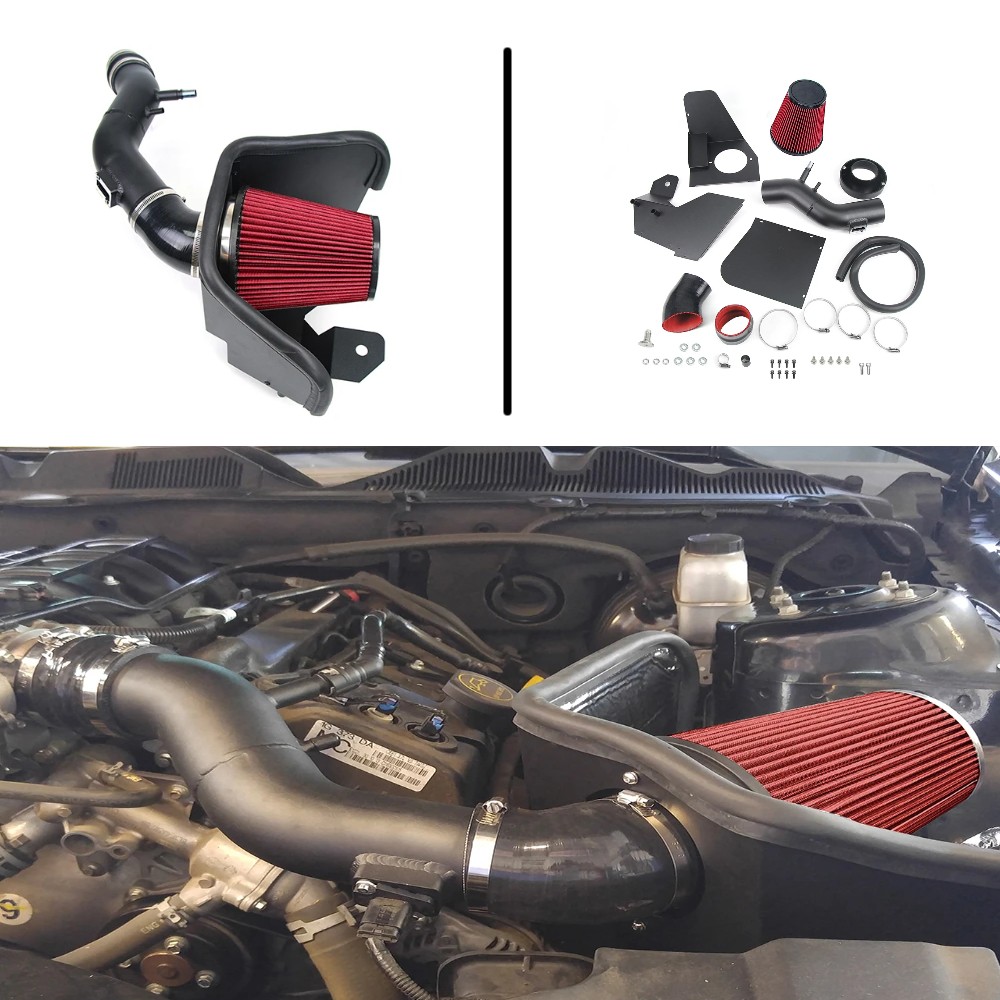For 2011-2014 Mustang 3.7L V6 Cold Air Intake System Performance Aluminum Pipe