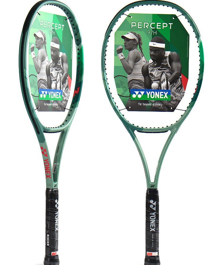 YONEX 2023 Percept 97H Tennis Racquet Racket Green 97sq 330g 16x19 G2/G3 1pc