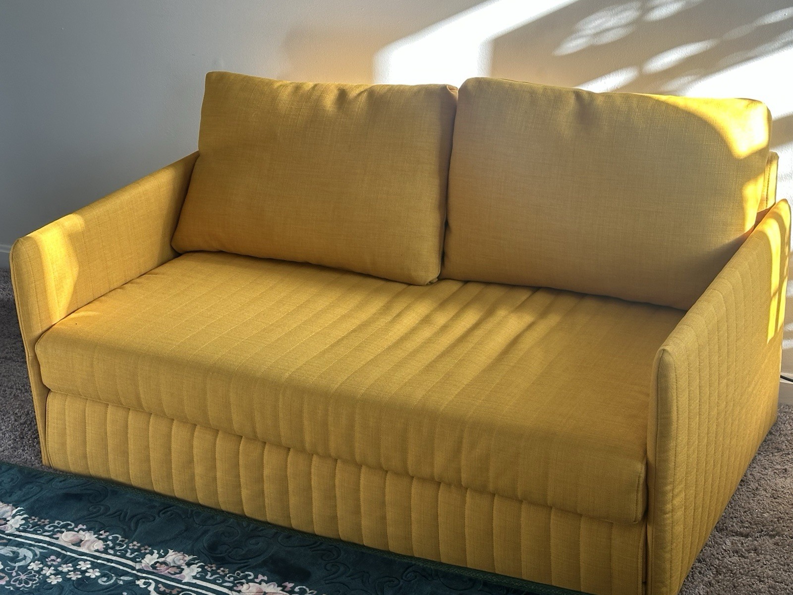 IKEA Mustard Yellow Small Sofa Bed