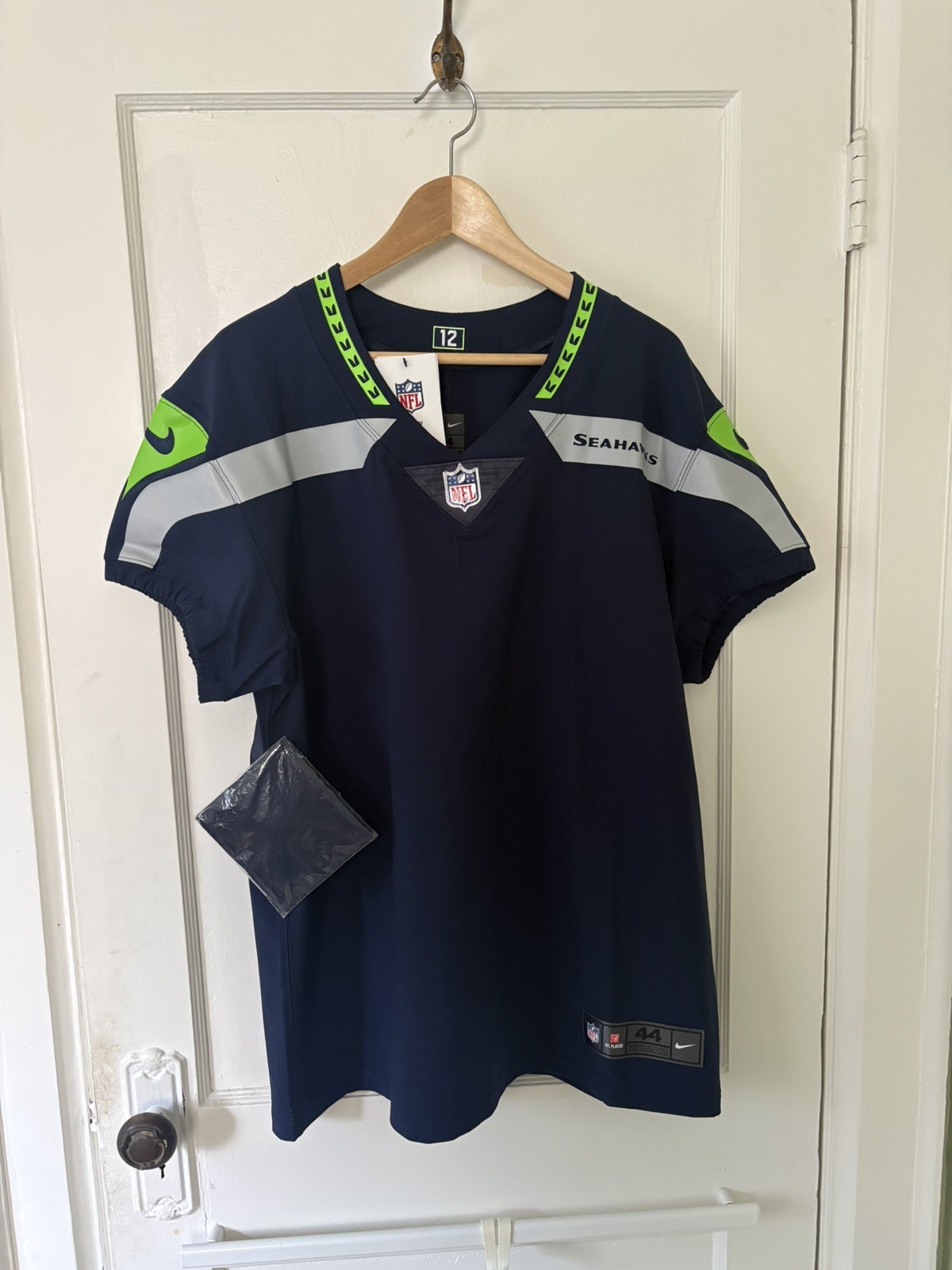 Nike Seattle Seahawks Elite Jersey Size 44 Navy