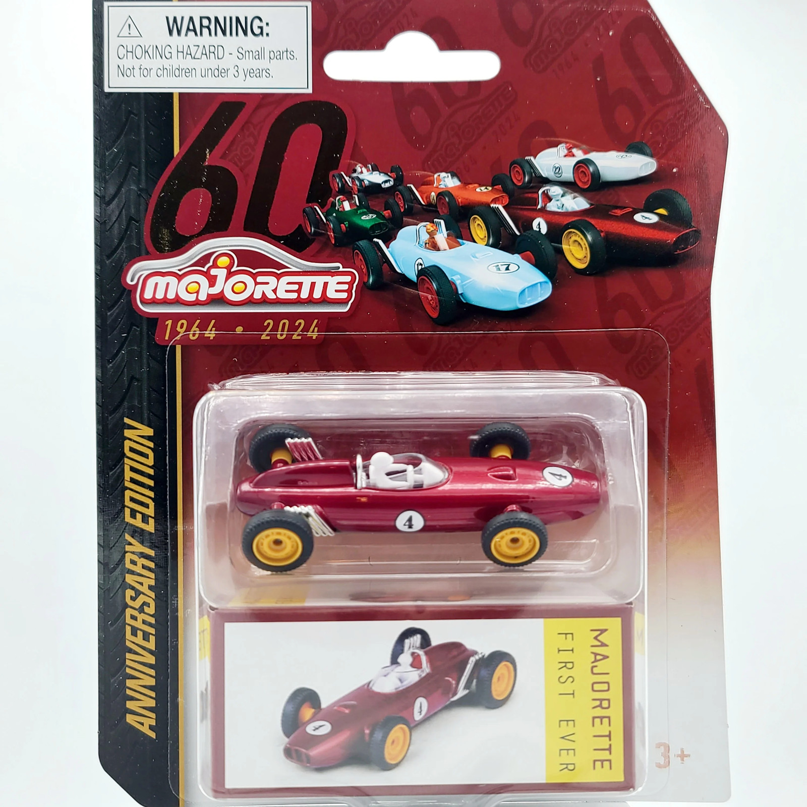 Majorette BRM P57 F1 Race Car #4 - Approx 1:64, Red (2024 First Ever - 60th Majorette BRM P57 F1 Race Car #4 - Approx 1:64, Red (2024 First Ever - 60th