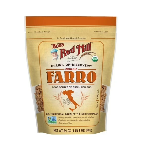 Bob's Red Mill Organic Farro Grain 24 Oz Bob's Red Mill Organic Farro Grain 24 Oz
