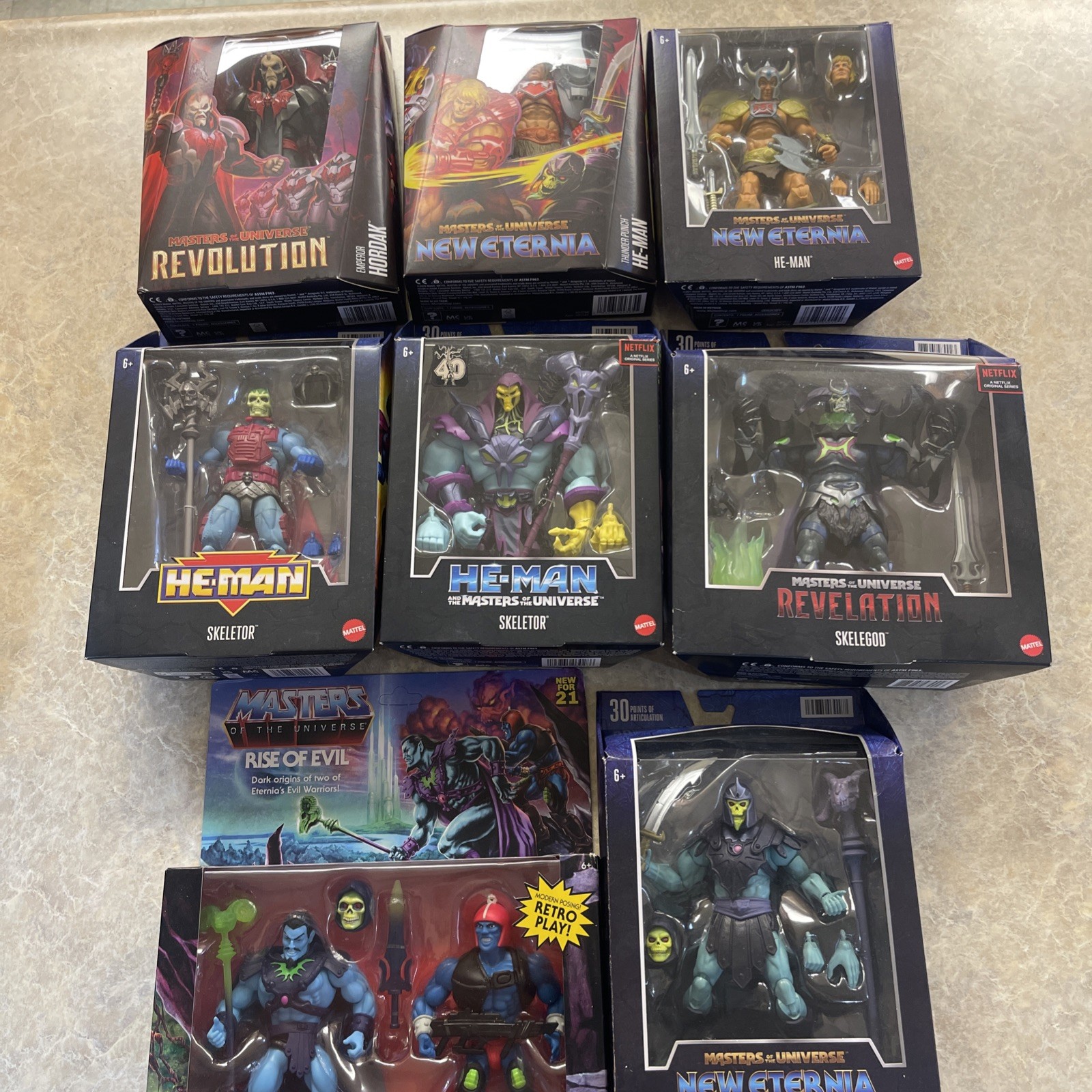He-Man MOTU Masters Of The Universe Retro Netflix Skeletor Hordak Lot He-Man MOTU Masters Of The Universe Retro Netflix Skeletor Hordak Lot