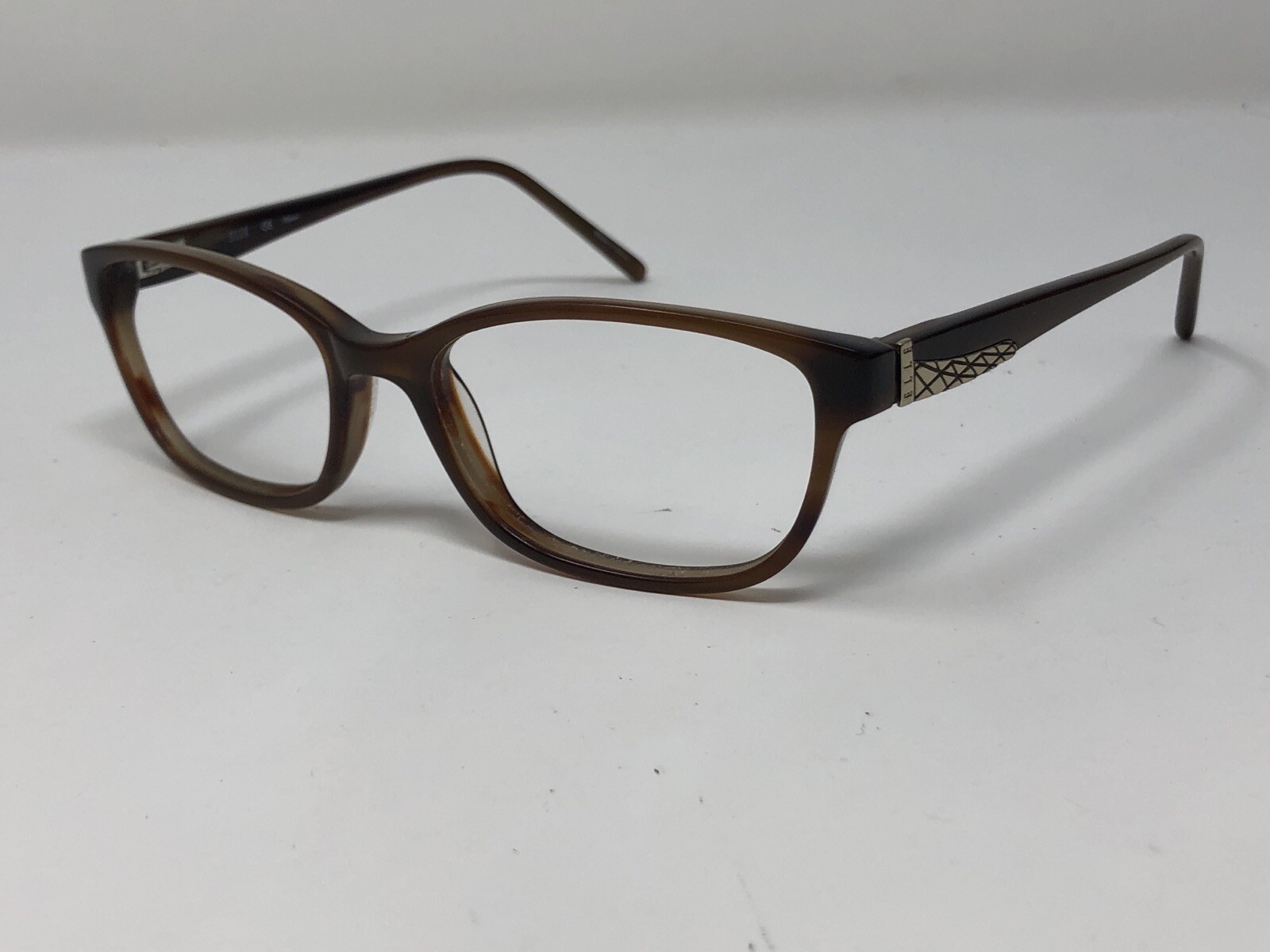 ELLE EL1337 Eyeglasses Frame Womens 52-16-135 Brown Tortoise/Gold QW54