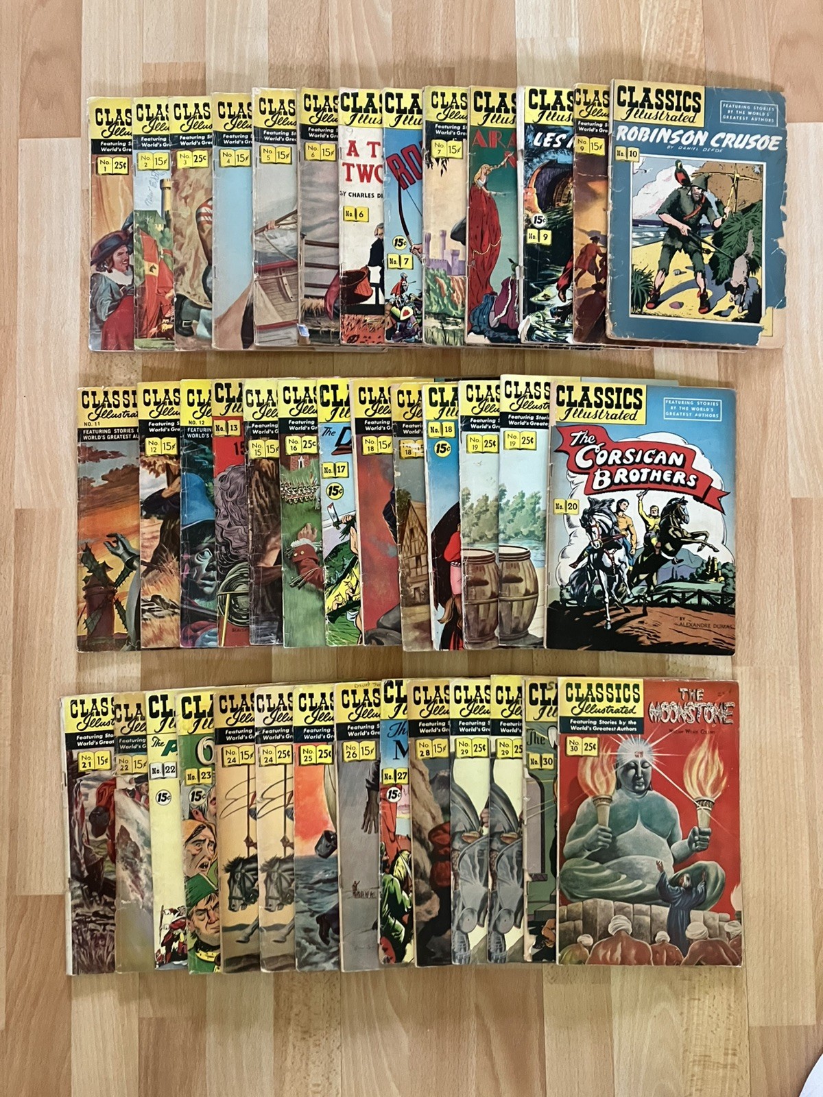 LOT OF 40 VINTAGE CLASSICS ILLUSTRATED COMIC BOOKS BOOK #1-30 NICE LOT OF 40 VINTAGE CLASSICS ILLUSTRATED COMIC BOOKS BOOK #1-30 NICE
