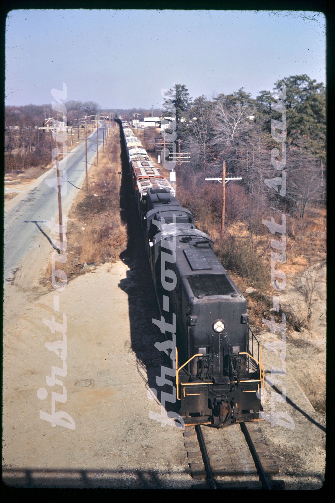 R DUPLICATE SLIDE - PRSL 6022 6023 Baldwin Action at Millville NJ 1969