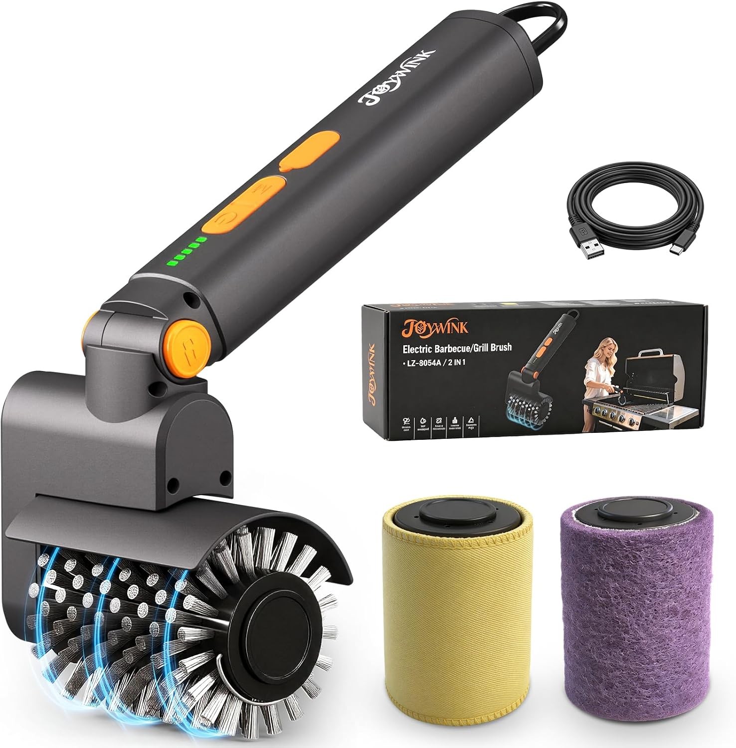 Upgraded Electric Grill Brush - Extreme 50kg Torque Power Grill Brush, 7.4V Mo