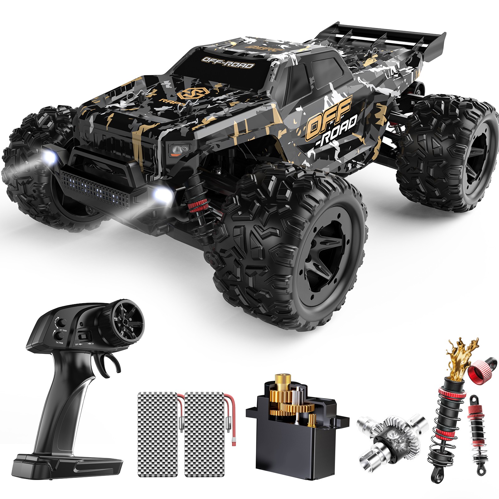 DEERC 9309E 1:16 RC Monster Truck 4WD 40KPH 2 Batteries Hobby Grade RC Car DEERC 9309E 1:16 RC Monster Truck 4WD 40KPH 2 Batteries Hobby Grade RC Car
