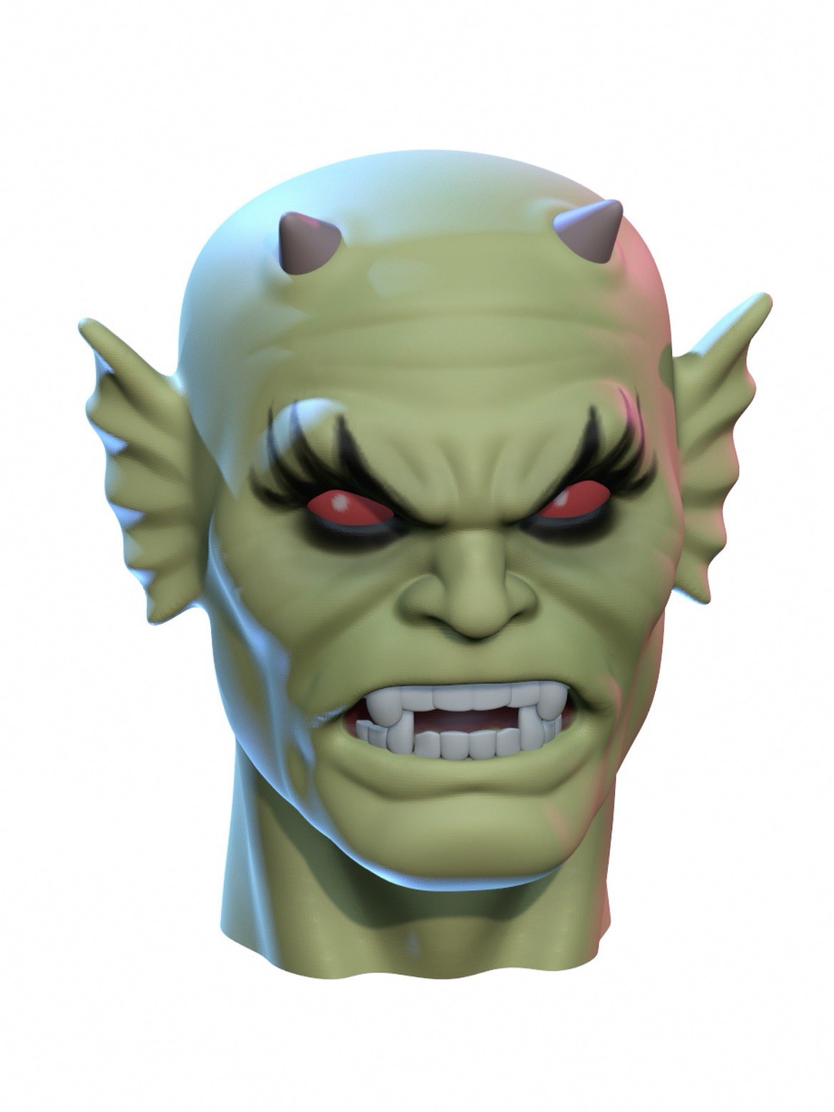 Fearsome Man Custom Action Figure Head 1:9 or 1:6 Mego Fearsome Man Custom Action Figure Head 1:9 or 1:6 Mego
