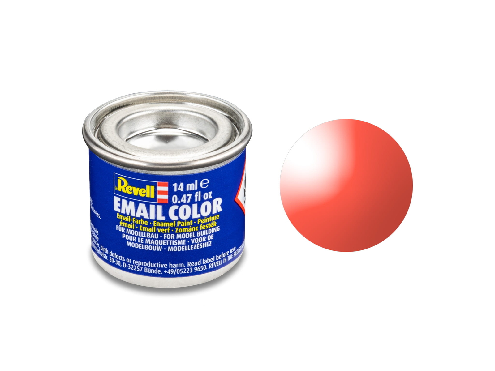 REVELL ENAMEL 32731 RED [CLEAR] 14ml (clear paint)