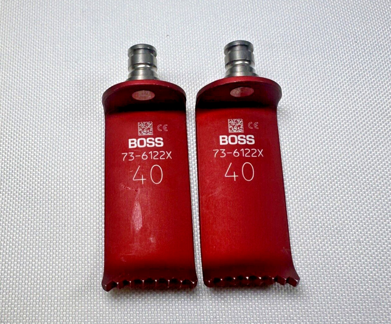 Boss 73-6122x Image-Line Retractor Blade, Short, Red, 40mm SET OF 2