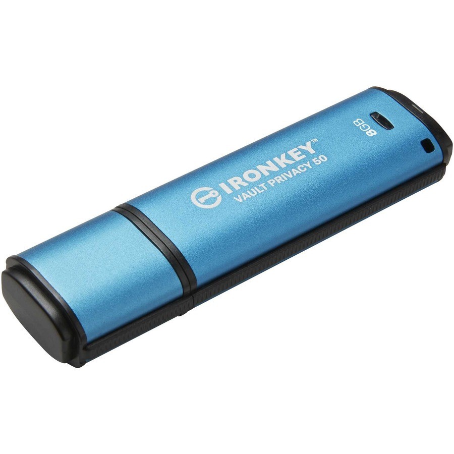 Kingston IKVP50/8GB IronKey Vault Privacy 50 Series USB-A Flash Drive, 8GB Kingston IKVP50/8GB IronKey Vault Privacy 50 Series USB-A Flash Drive, 8GB