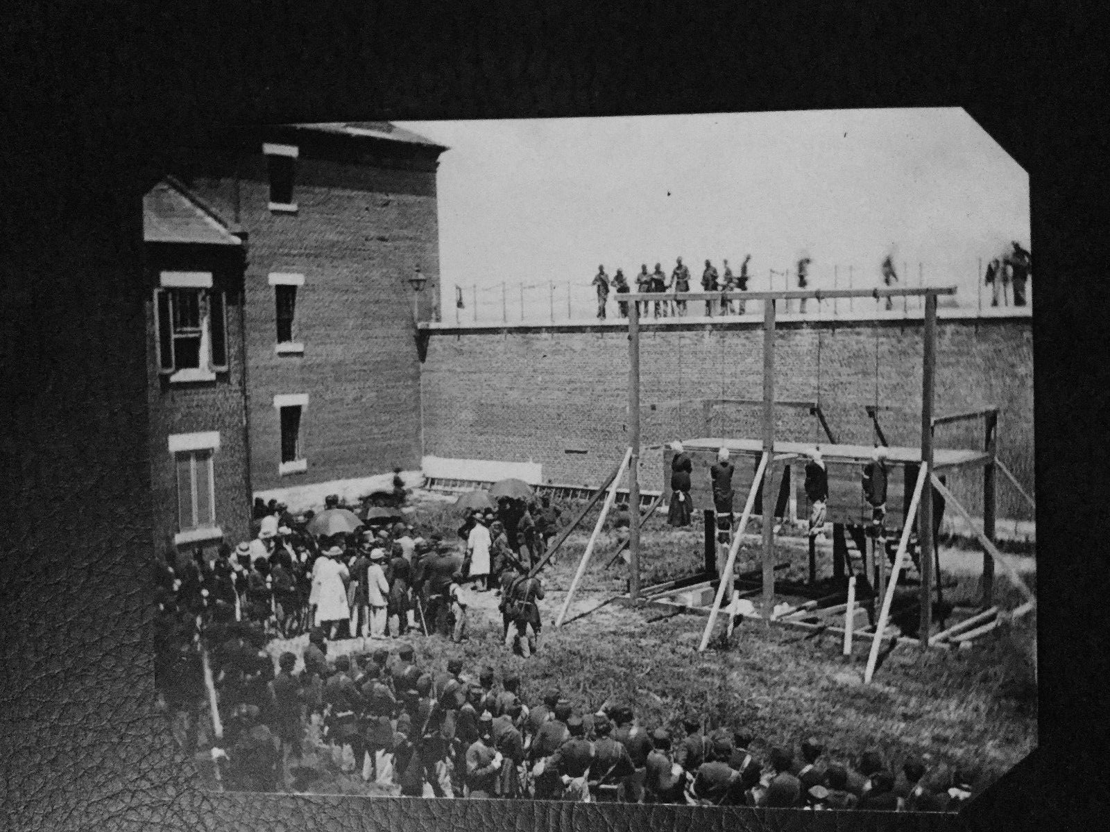 Alexander Gardner Hanging of the Conspirators Large Sixth-Plate tintype C846RP