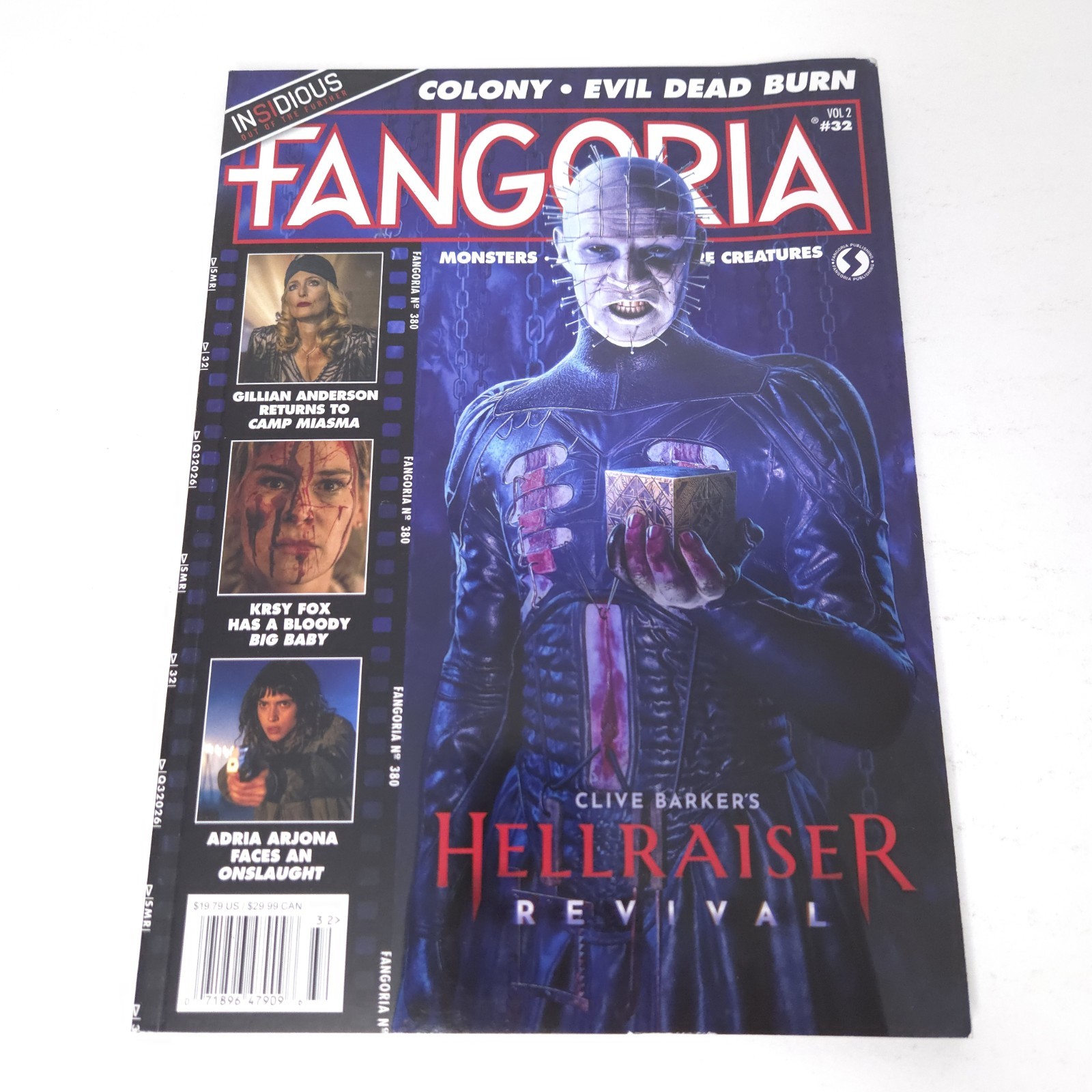 Fangoria Magazine Vol 2 #32 2026 Clive Barker's Hellraiser Revival + Insidious