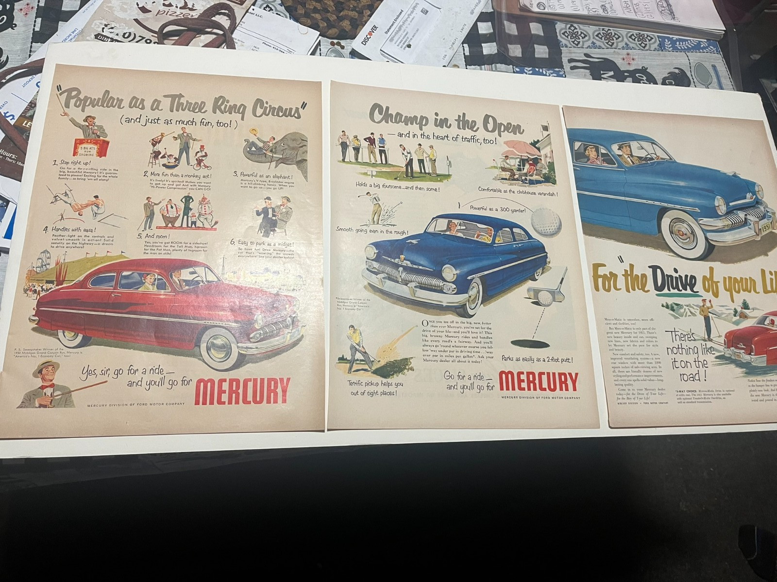 Vintage 1950\'s, 1960\'s, 1970\'s Mercury Ads Vintage 1950\'s, 1960\'s, 1970\'s Mercury Ads