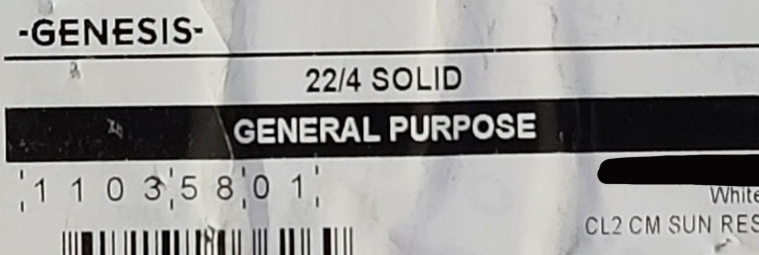 Southwire Genesis 1103 22/4C Solid Conductor Security/Control Cable White /100ft