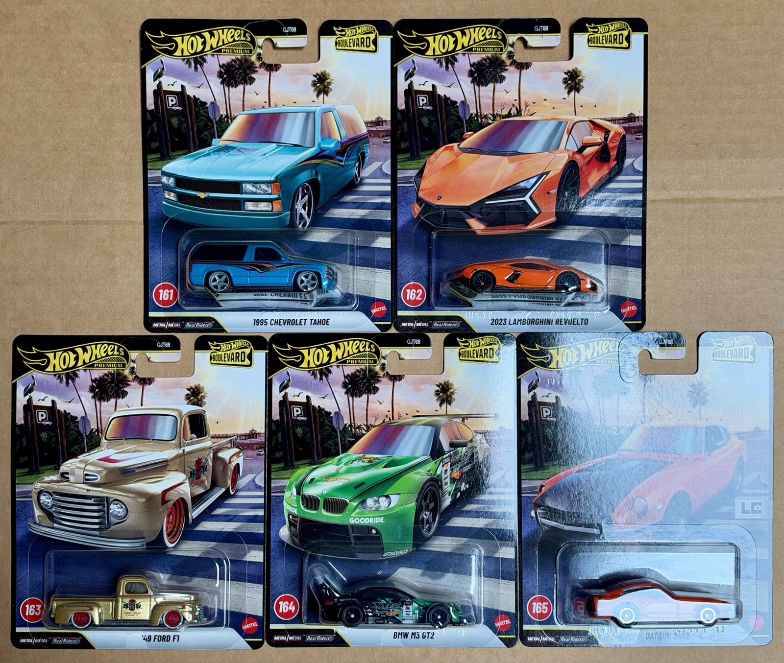 Hot Wheels 2026 Premium Boulevard #161-165 GJT68-958K Complete Set of 5 IN HAND