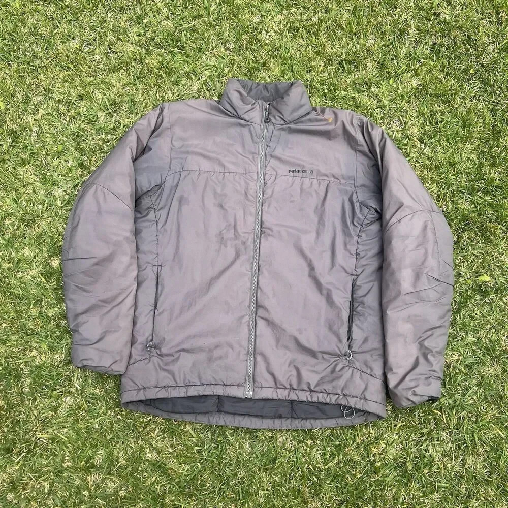 Vintage Patagonia Micro Puff Jacket Grey Fall 2012 F12 PrimaLoft Mens M 83907
