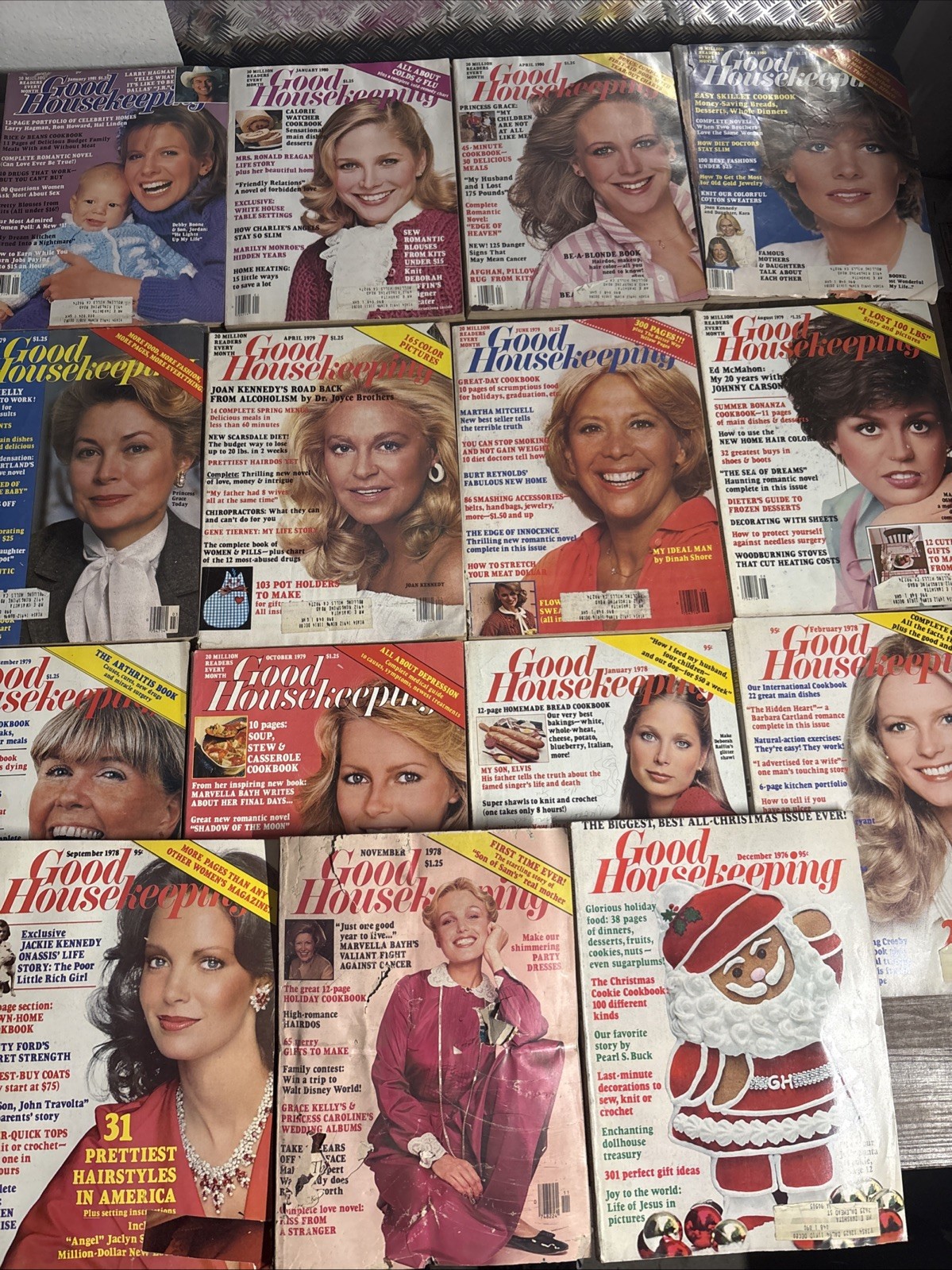Lot of 15 Vtg 1981-1976 GOOD HOUSEKEEPING MAGAZINE Retro Ads Recipe Christmas