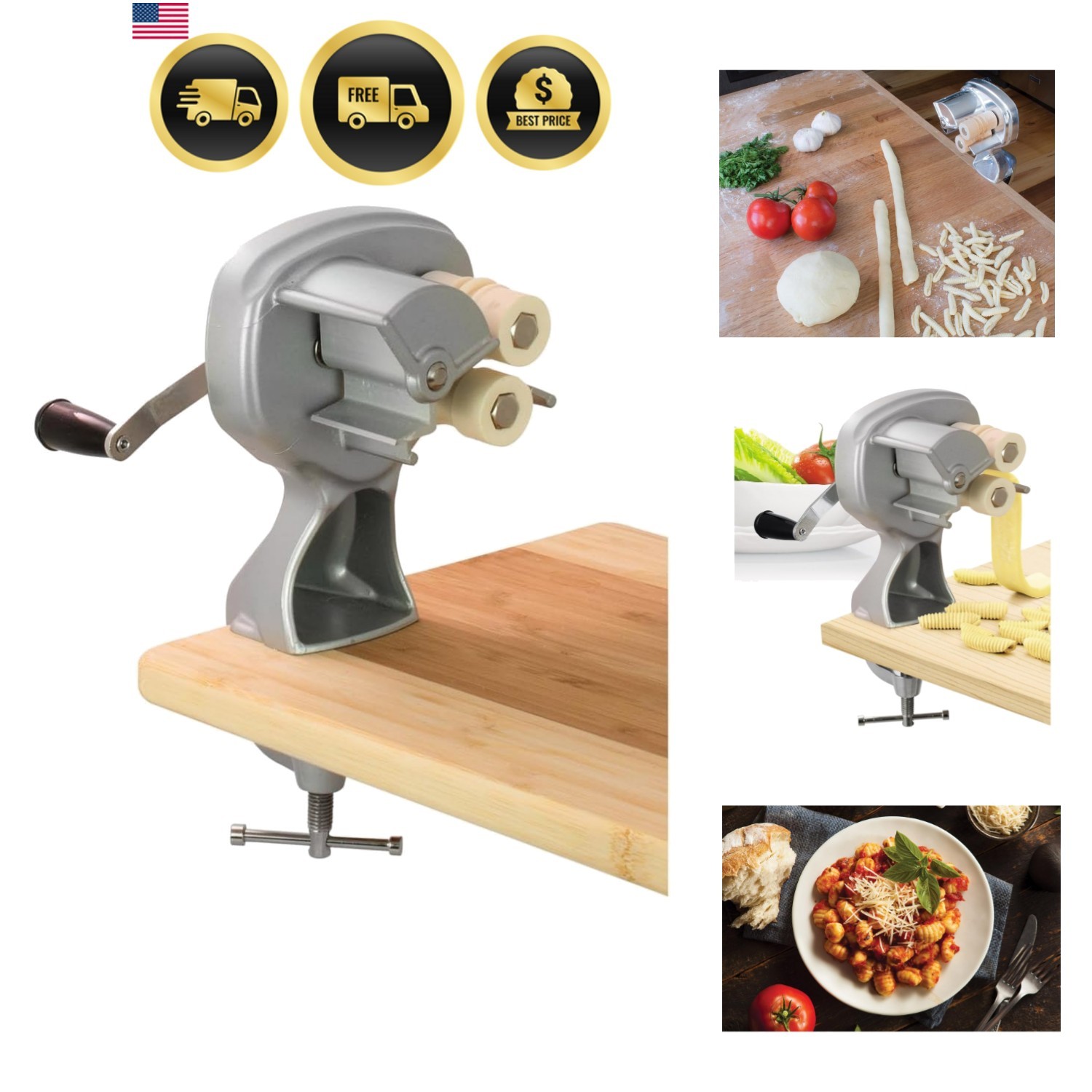 Fantes Cavatelli Maker Machine for Authentic Italian Pasta, The Italian Marke... Fantes Cavatelli Maker Machine for Authentic Italian Pasta, The Italian Marke...