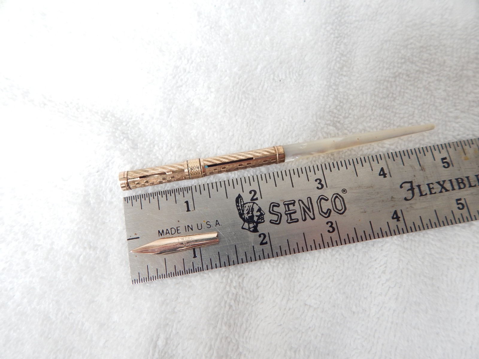 LOT# D64. VINTAGE E.J. WIRTZ DIP PEN NIB. VERY SOFT, BRUSH-LIKE FLEX.