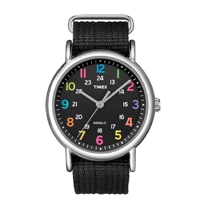 Timex Men's Weekender  Black Dial Watch - T2N855