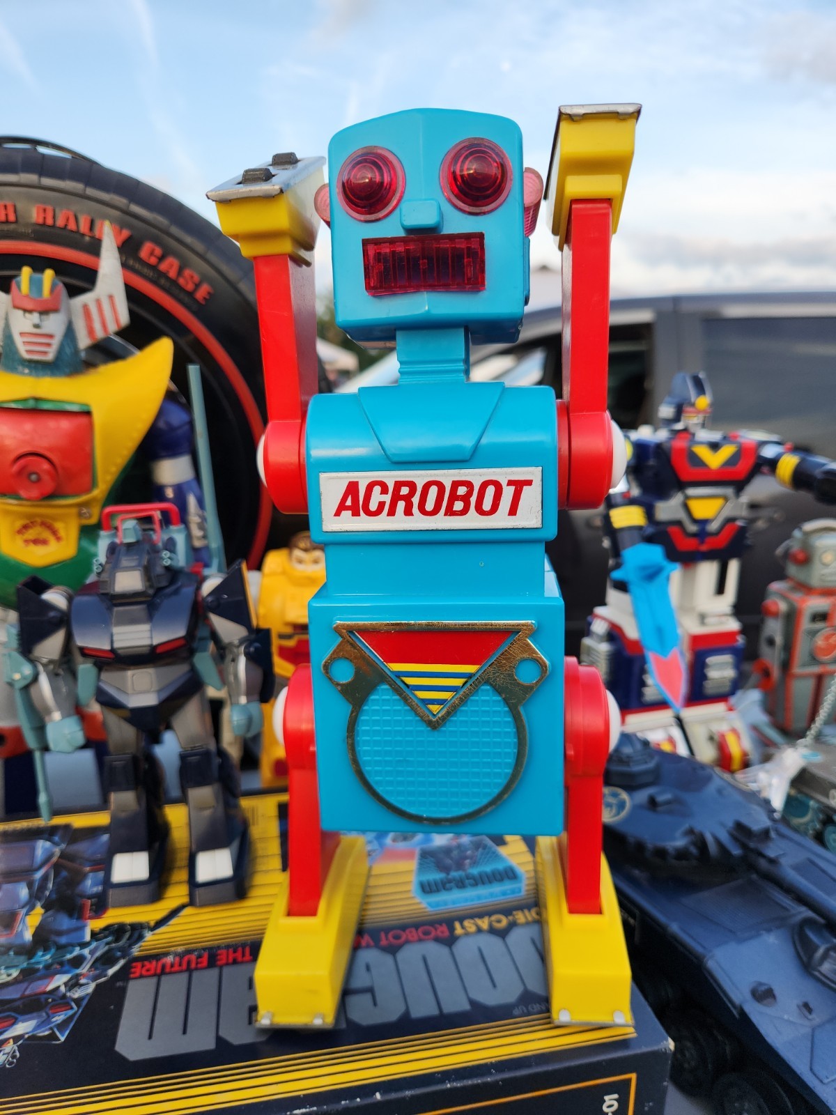 ACROBOT ROBOT BATTERY TOY YONEZAWA JAPAN 1968 WORKS