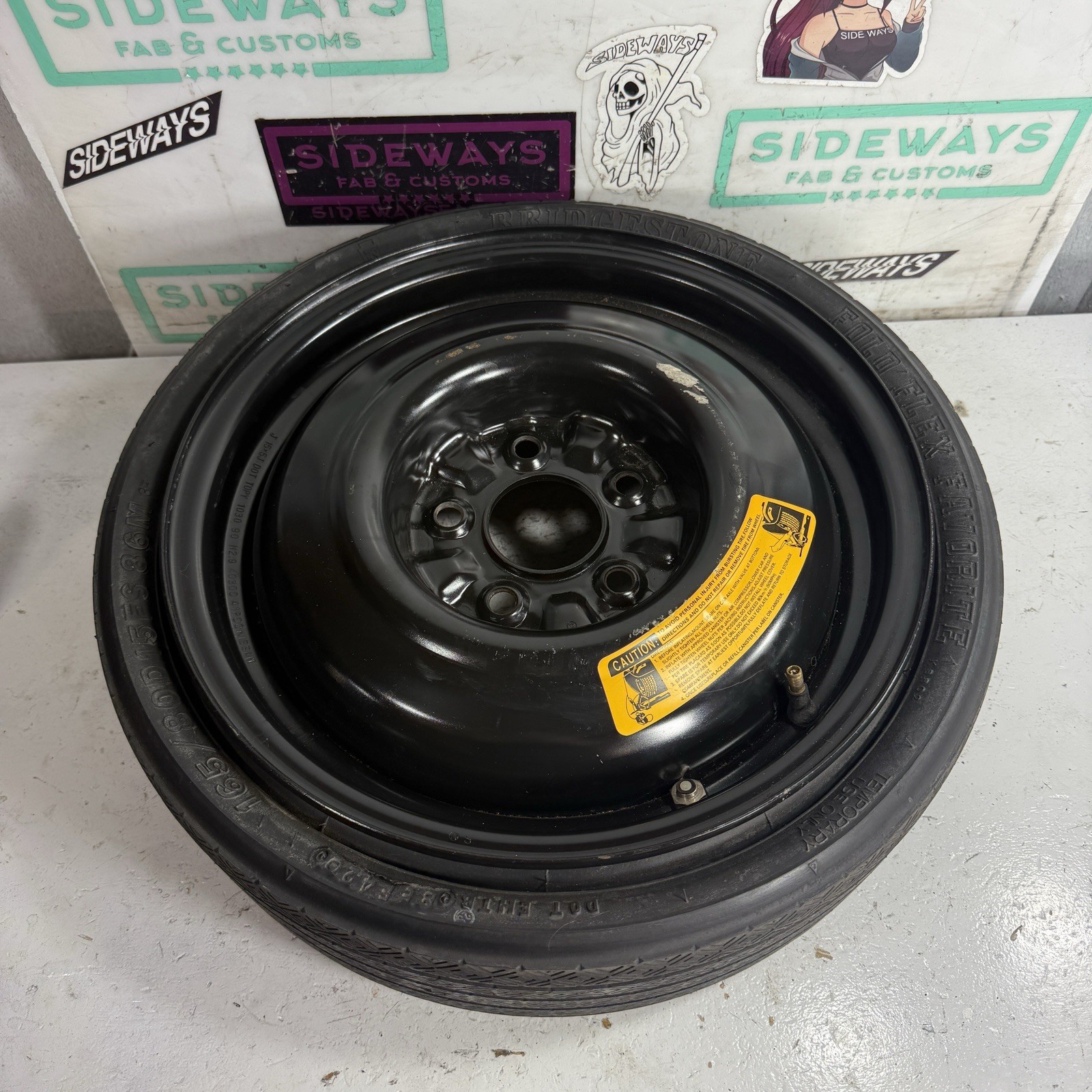 90-96 Nissan 300zx Compact Donut Spare Wheel & Tire Z32 OEM Original