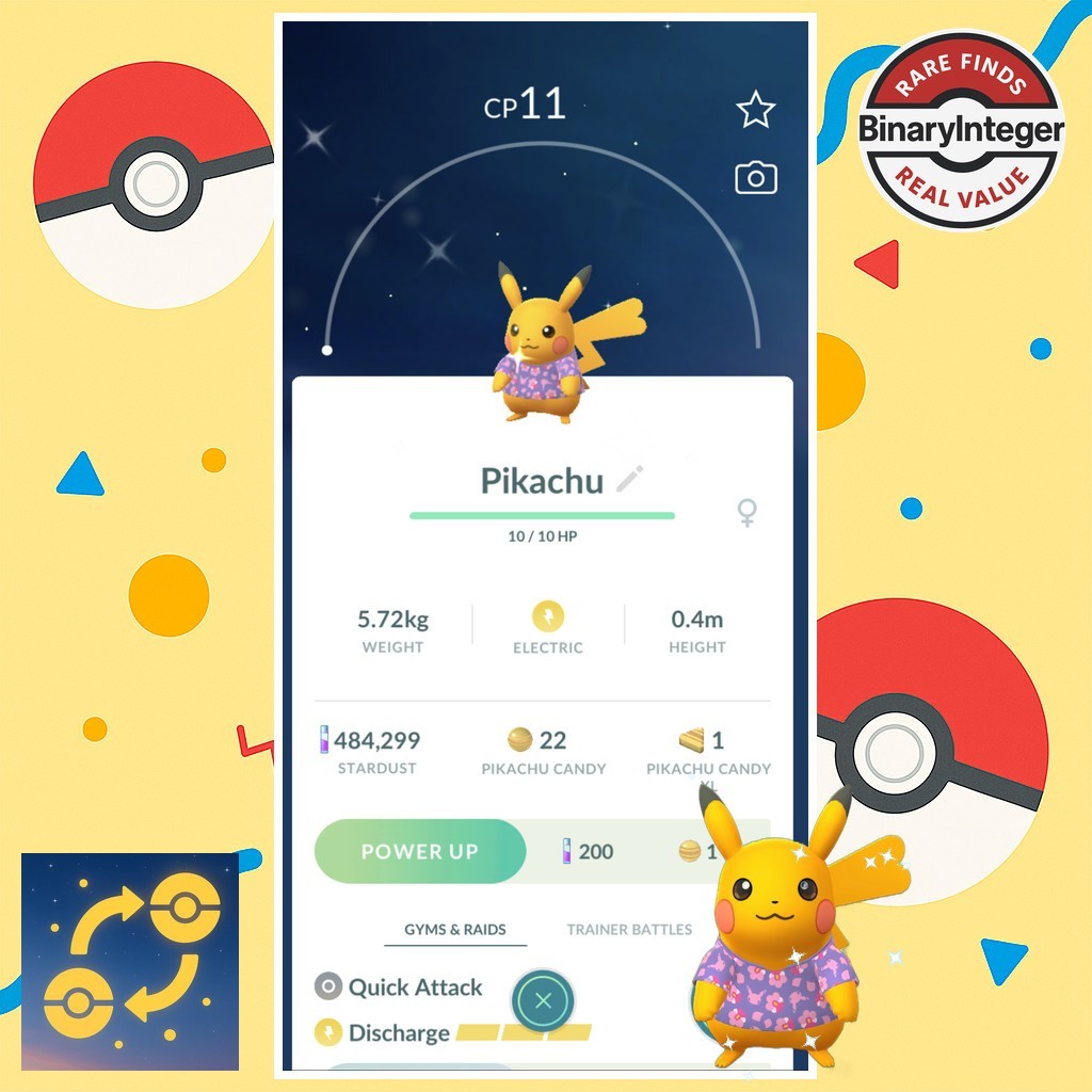 ✨Shiny Pikachu (Singapore Purple Shirt) (#0025) - Pokémon GO✨ ✨Shiny Pikachu (Singapore Purple Shirt) (#0025) - Pokémon GO✨