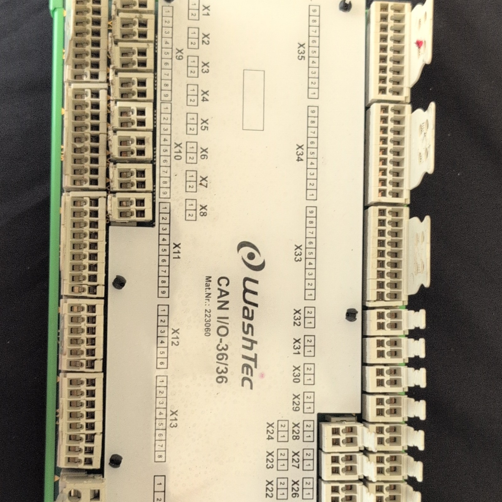 WashTec CAN I/O-36/36 Digital PLC Input/Output Module, CAN, MPN 223060 WashTec CAN I/O-36/36 Digital PLC Input/Output Module, CAN, MPN 223060