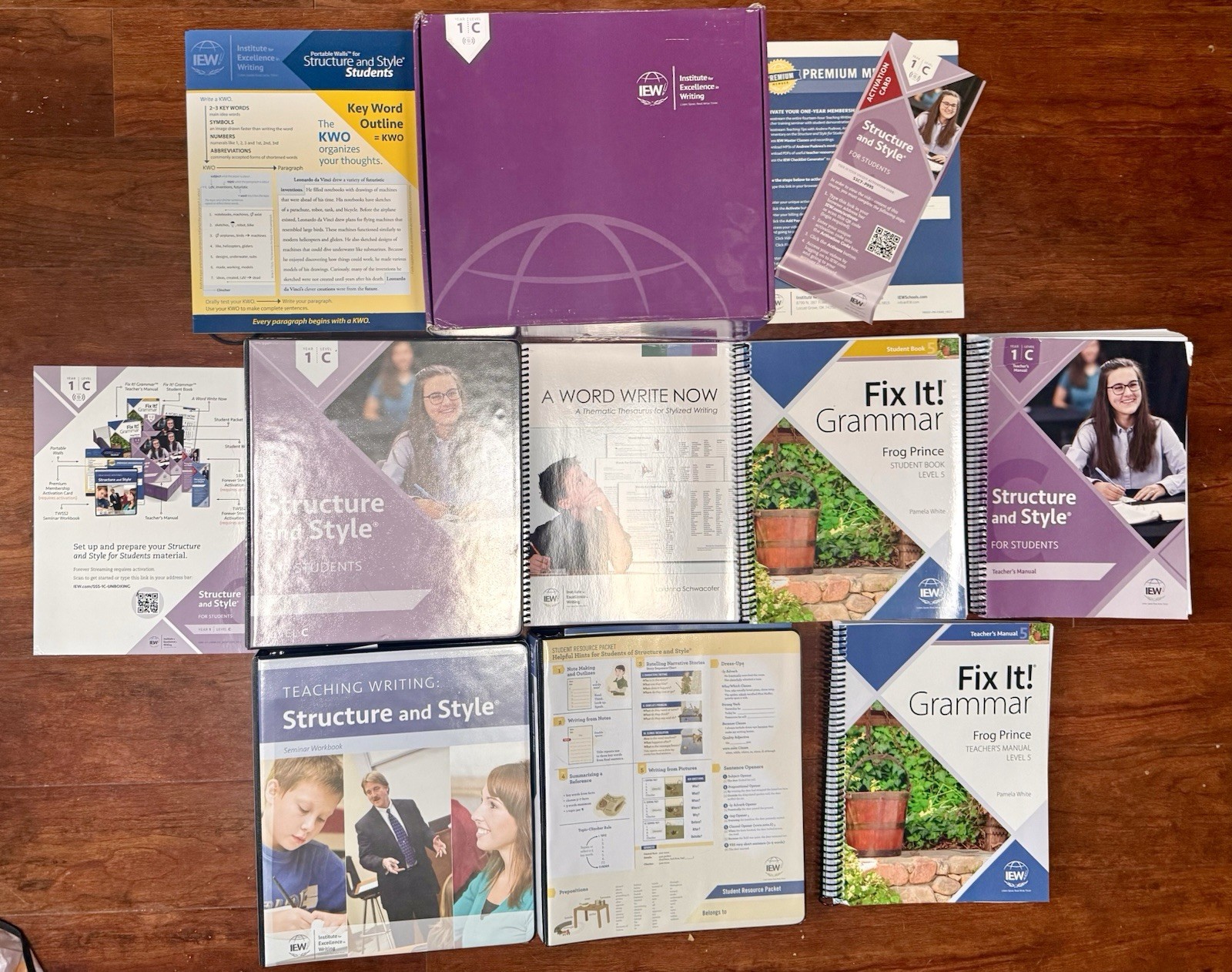 IEW STRUCTURE AND STYLE LEVEL C W/2 TEACHER GUIDES