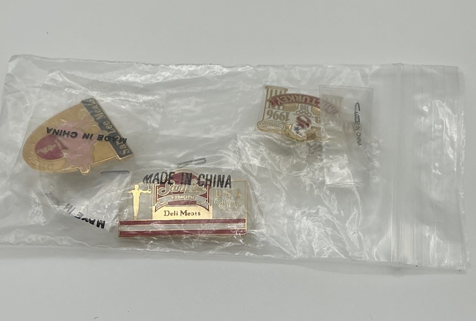 Vintage Sara Lee Mr Turkey 1996 Olympic Promotional Lapel Pins Lot of 3 Vintage Sara Lee Mr Turkey 1996 Olympic Promotional Lapel Pins Lot of 3