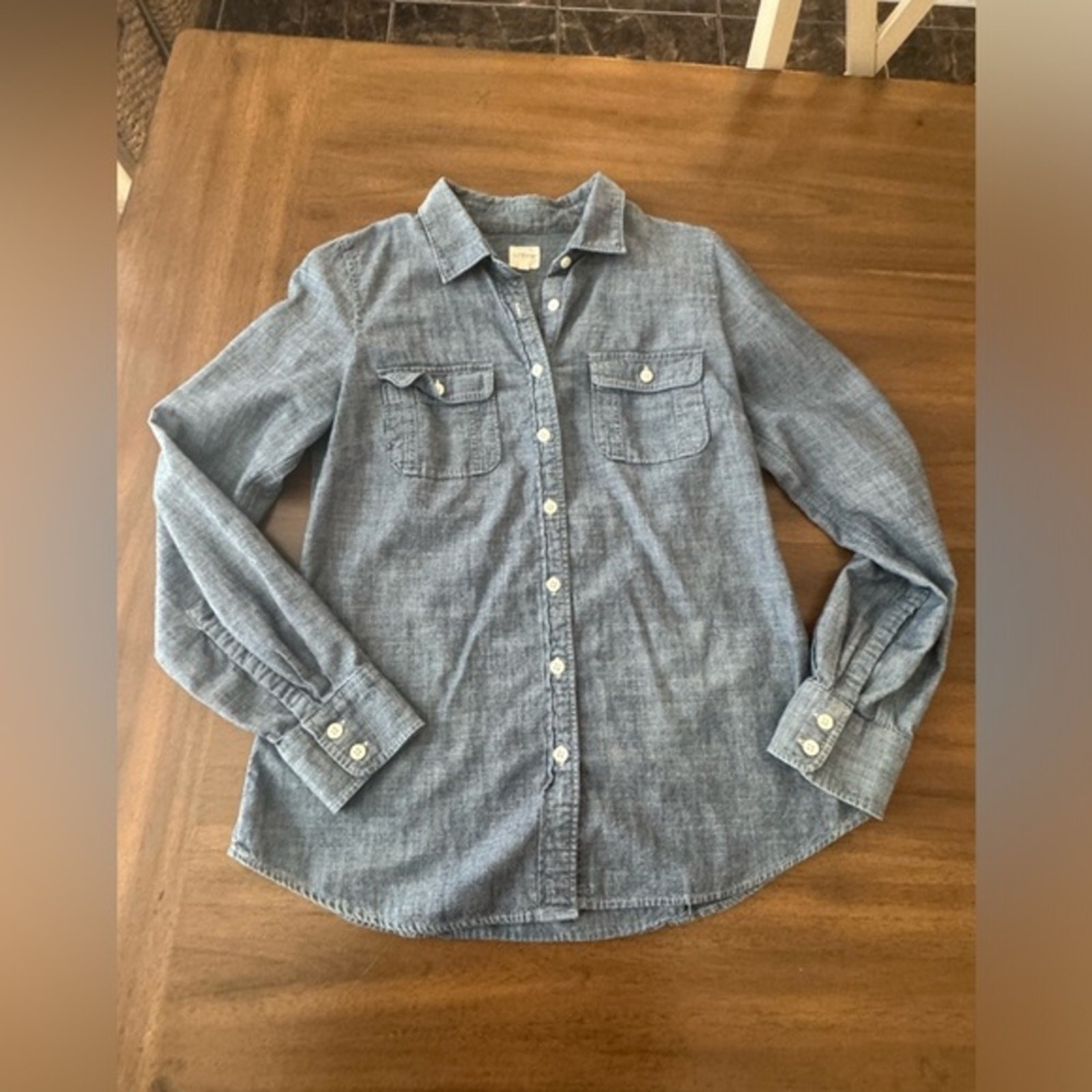 J. Crew The Perfect Denim Shirt Size Small J. Crew The Perfect Denim Shirt Size Small